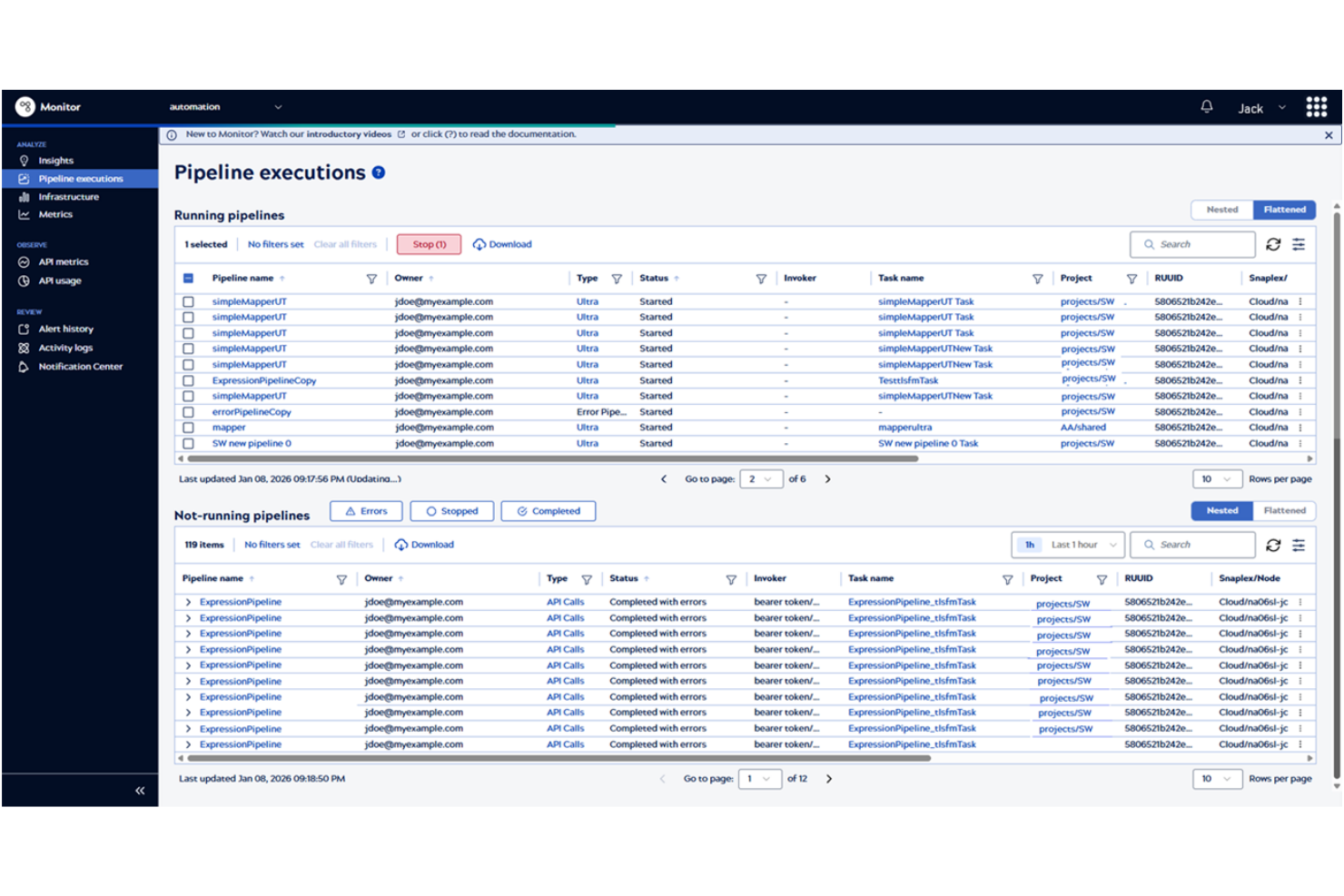 SnapLogic screenshot - 14 alternative a Workato selezionate per il 2026