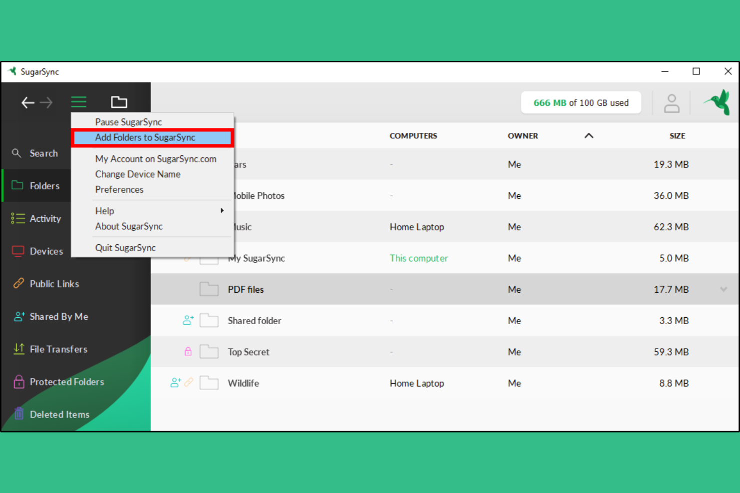 SugarSync screenshot - Le 10 migliori alternative a GoodSync nel 2026