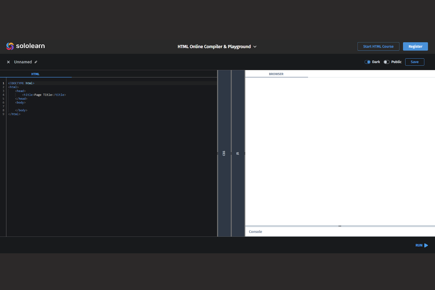 Sololearn screenshot - 10 alternativas a CodePen para 2026