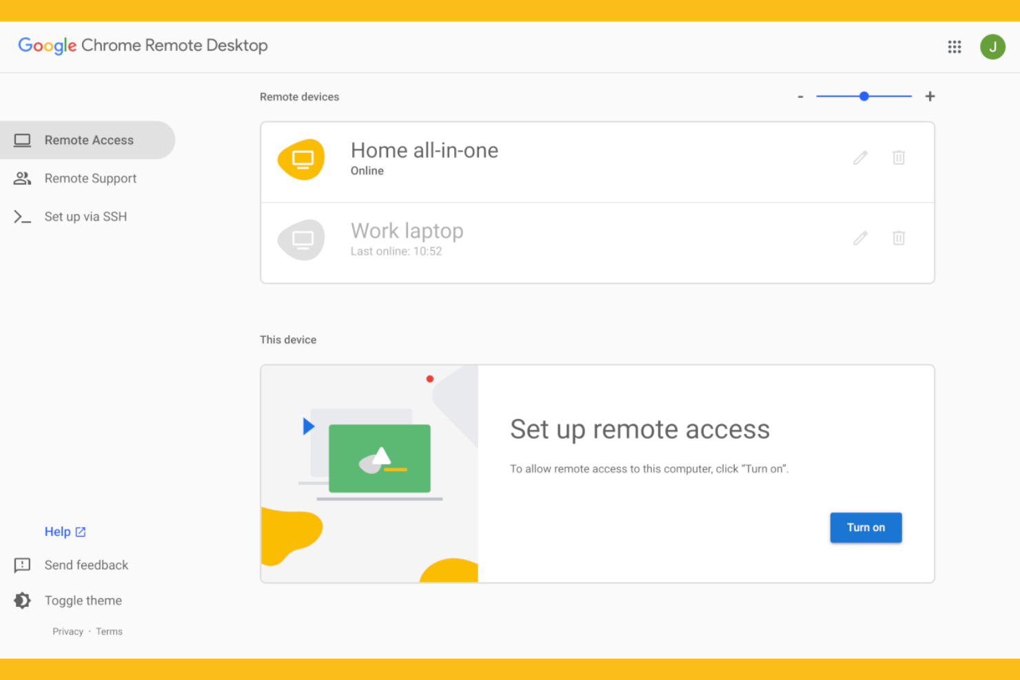 Chrome Remote Desktop screenshot - 10 mejores alternativas a GoToMyPC seleccionadas para 2026