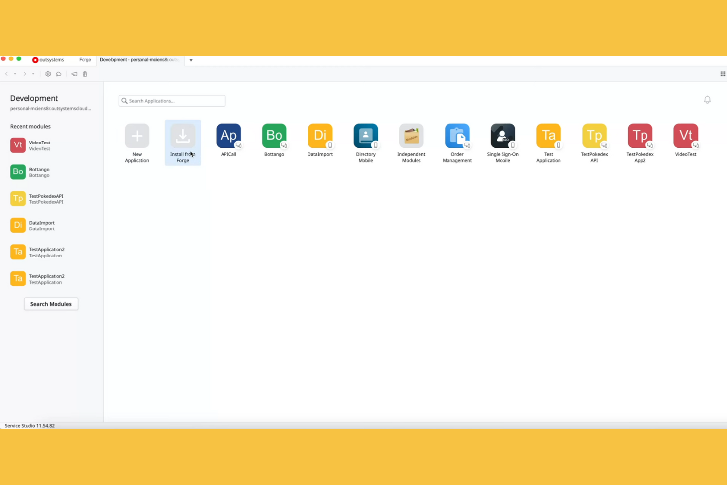 OutSystems screenshot - 10 mejores alternativas a Firebase para 2026