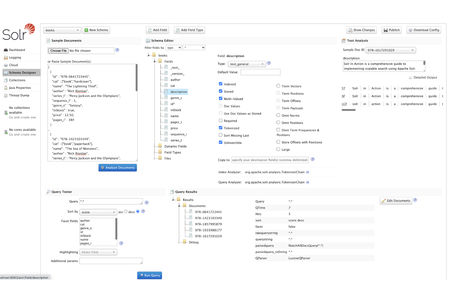 Apache Solr screenshot - 10 alternativas a Elasticsearch seleccionadas para 2026