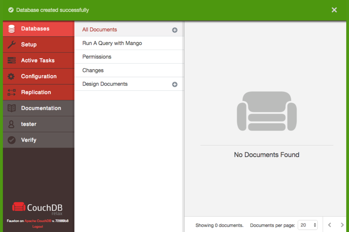 Apache CouchDB screenshot - 10 alternativas a MongoDB Atlas que debes considerar en 2026