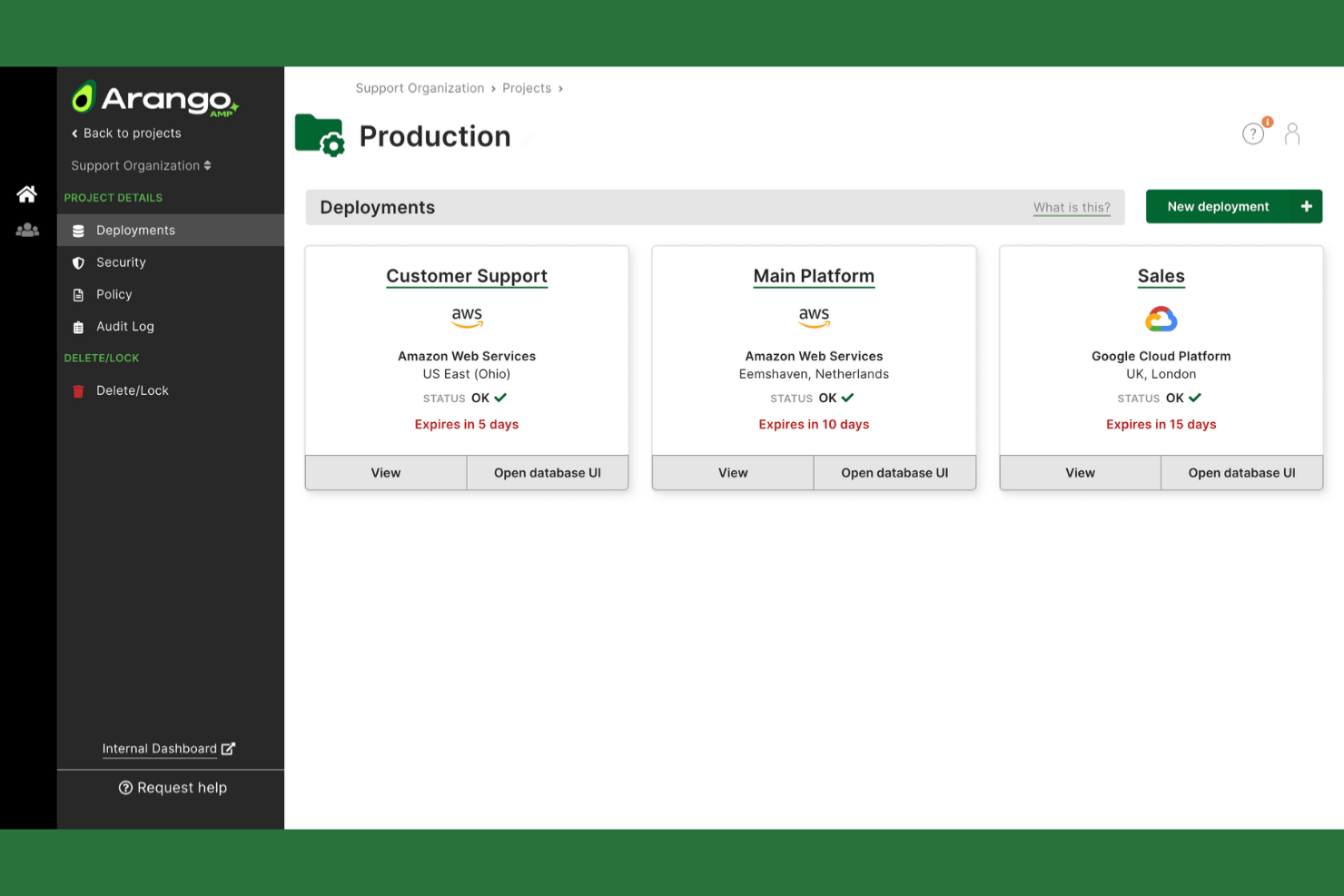 ArangoDB screenshot - 10 MongoDB Atlas-alternatieven om te overwegen in 2026