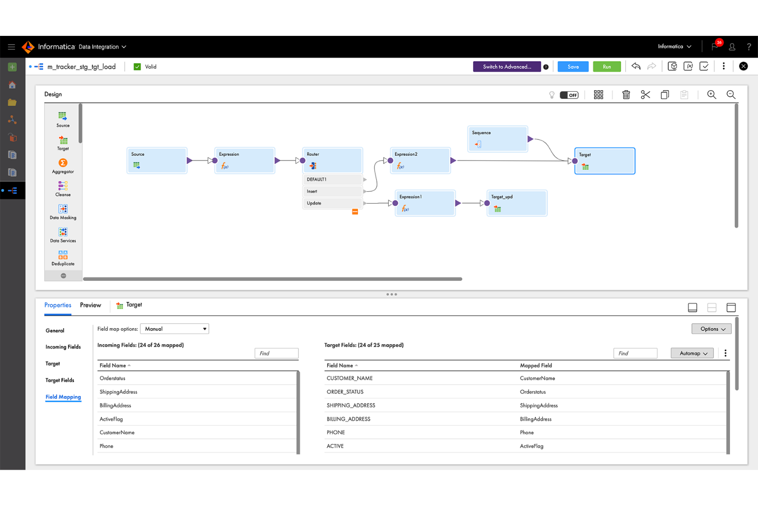 Informatica screenshot - 14 alternative a Workato selezionate per il 2026