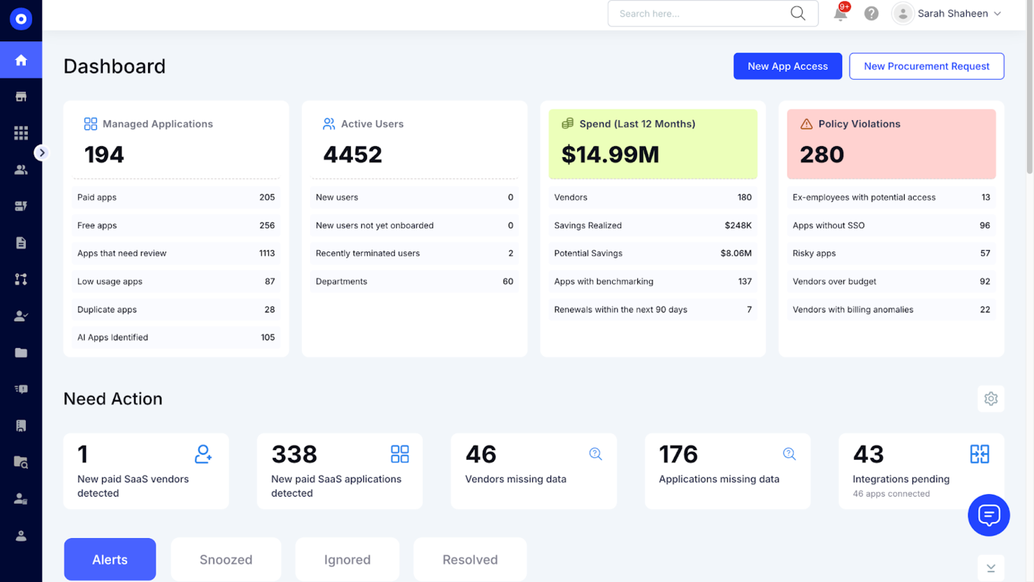 CloudEagle.ai screenshot - 10 beste BetterCloud-Alternativen für 2026