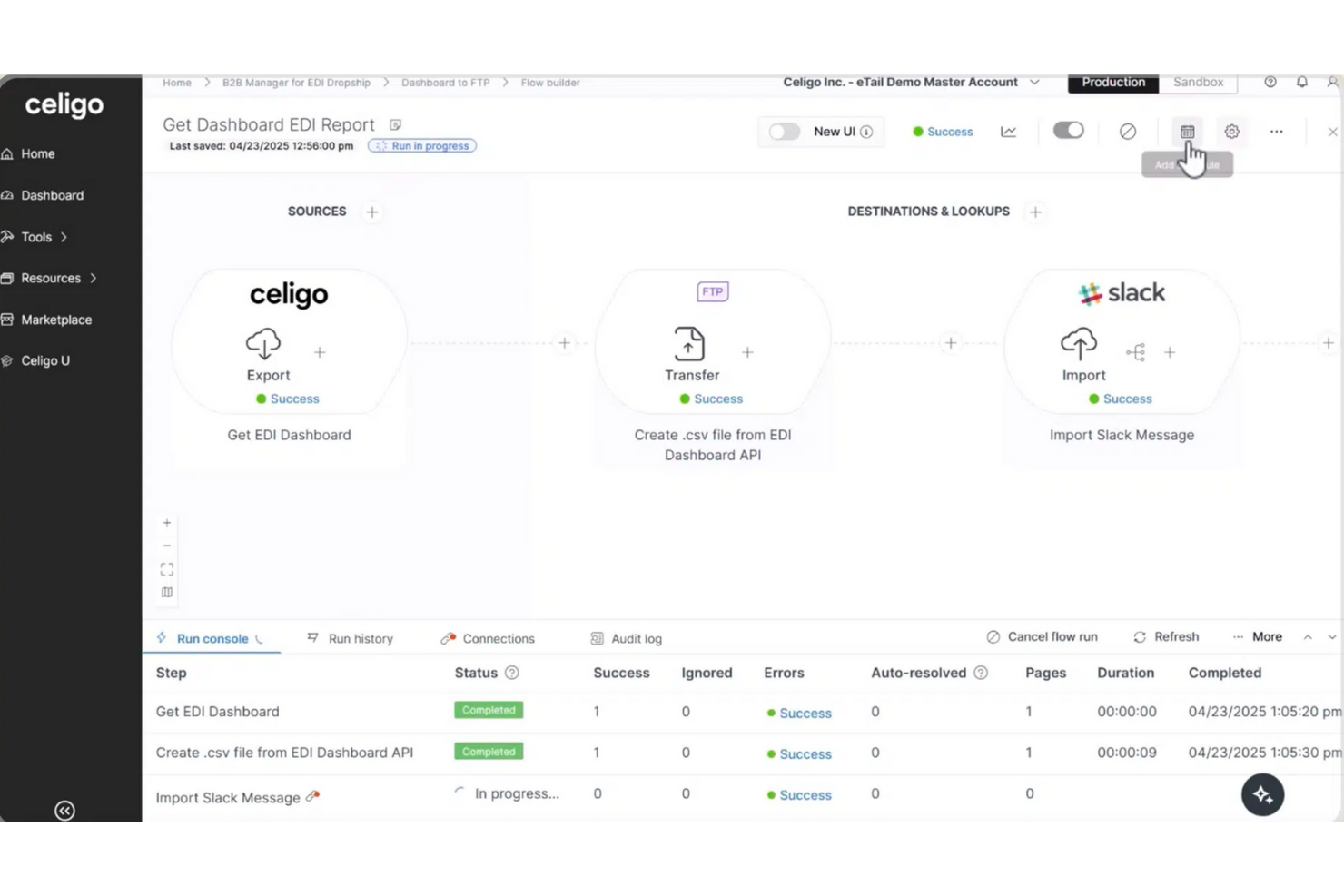 Celigo screenshot - 14 alternative a Workato selezionate per il 2026
