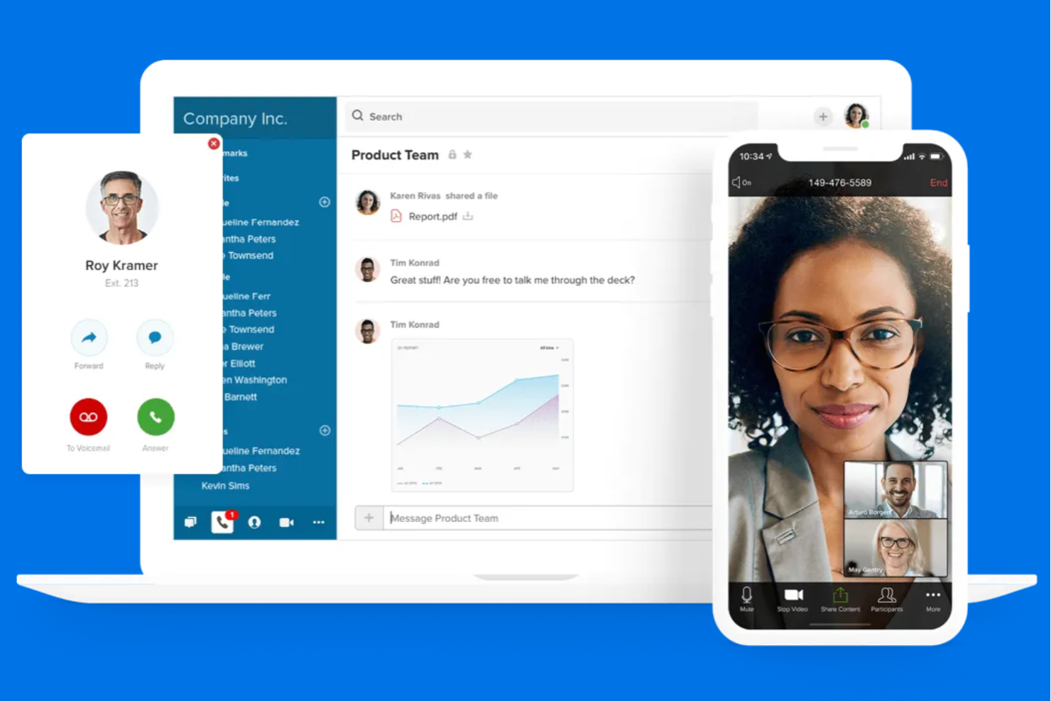 RingCentral screenshot - 10 Nextiva-alternatieven voor teamcommunicatie in 2026