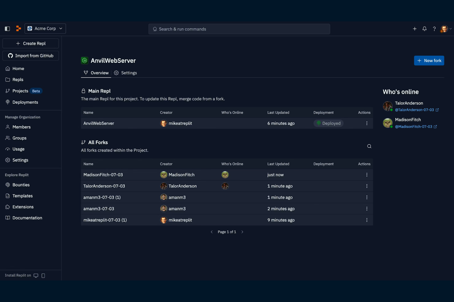 Replit screenshot - 10 alternatieven voor CodePen voor 2026
