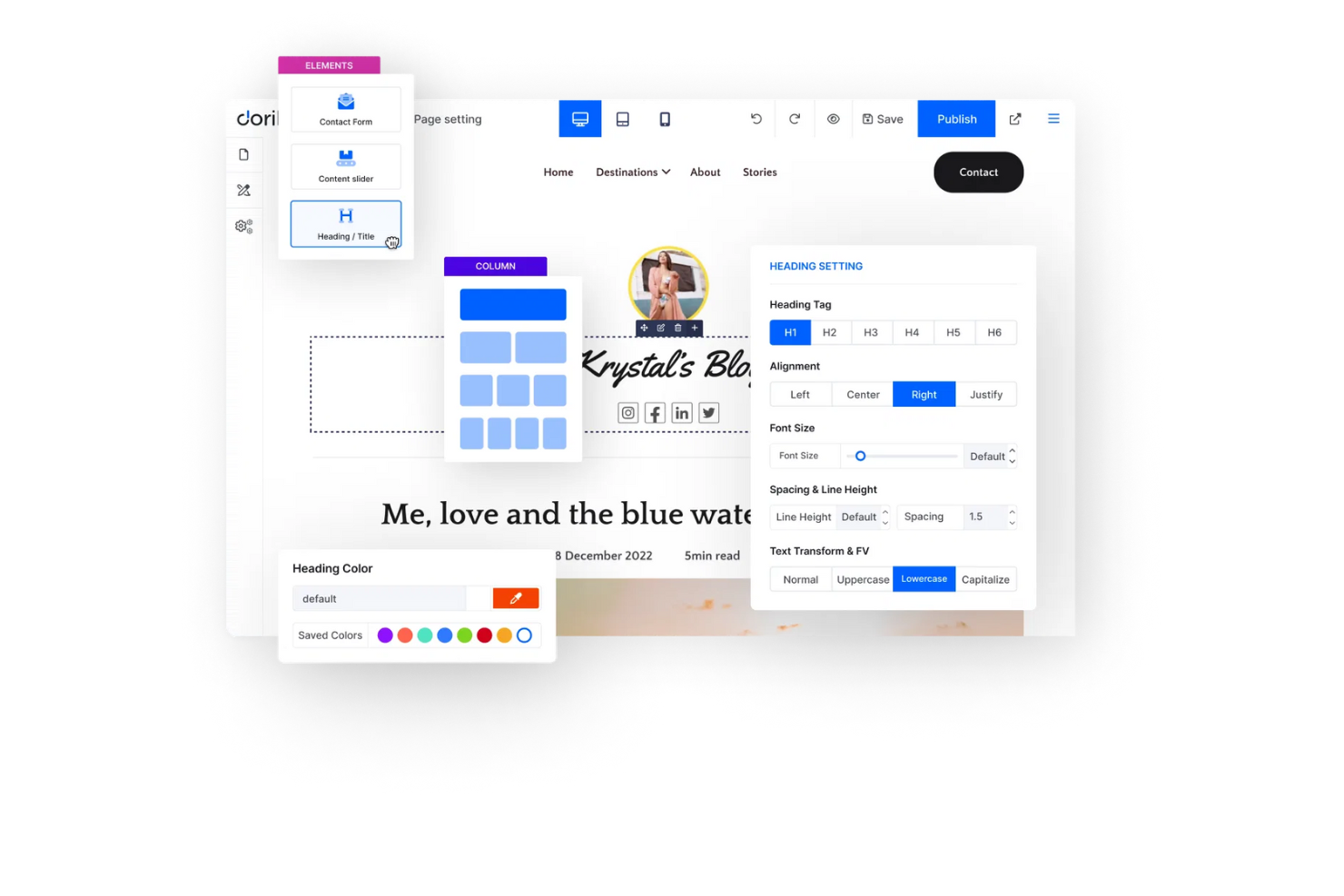 Dorik screenshot - 10 migliori alternative a Webflow per il 2026