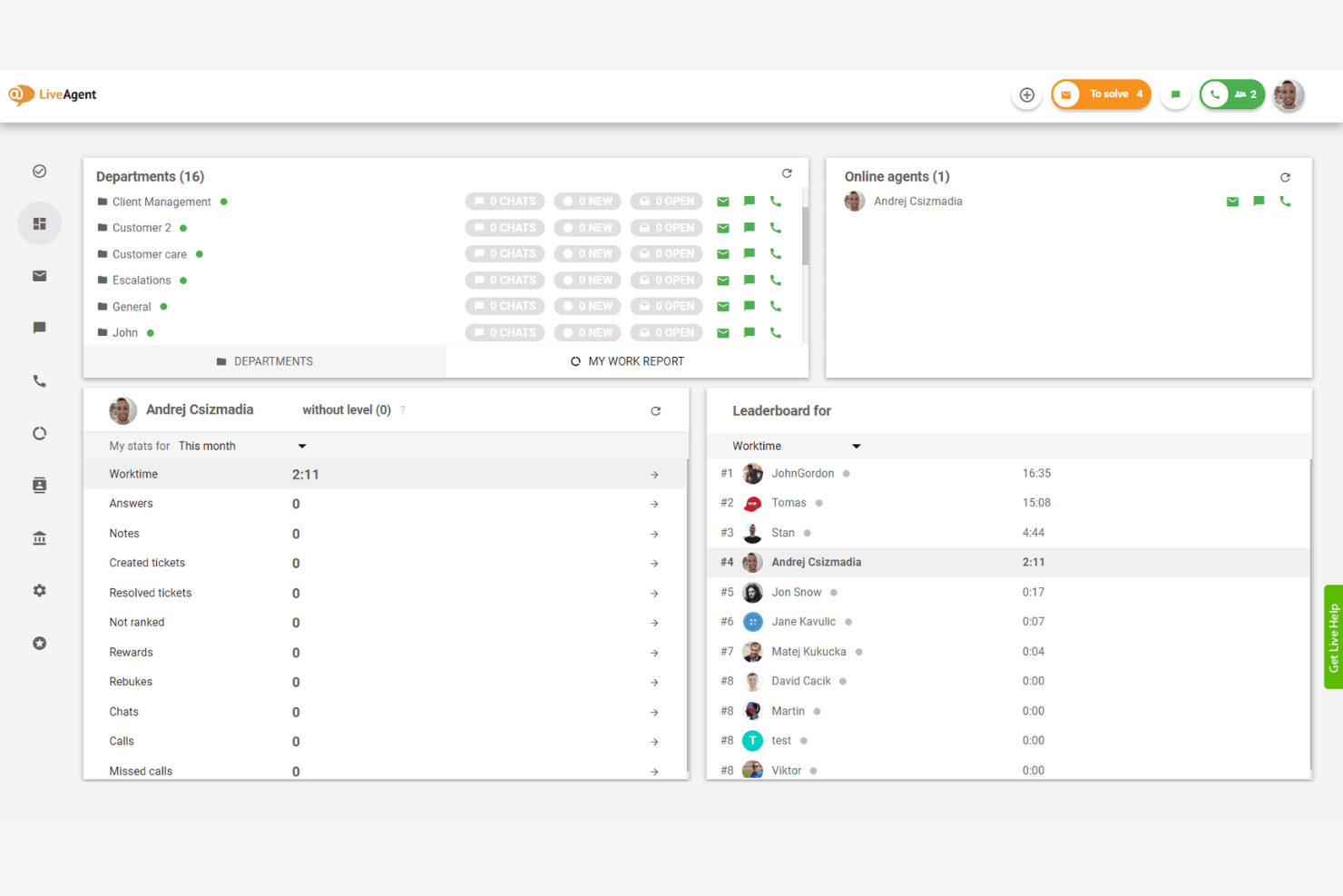 LiveAgent screenshot - Las 10 mejores alternativas a Trengo analizadas en 2026
