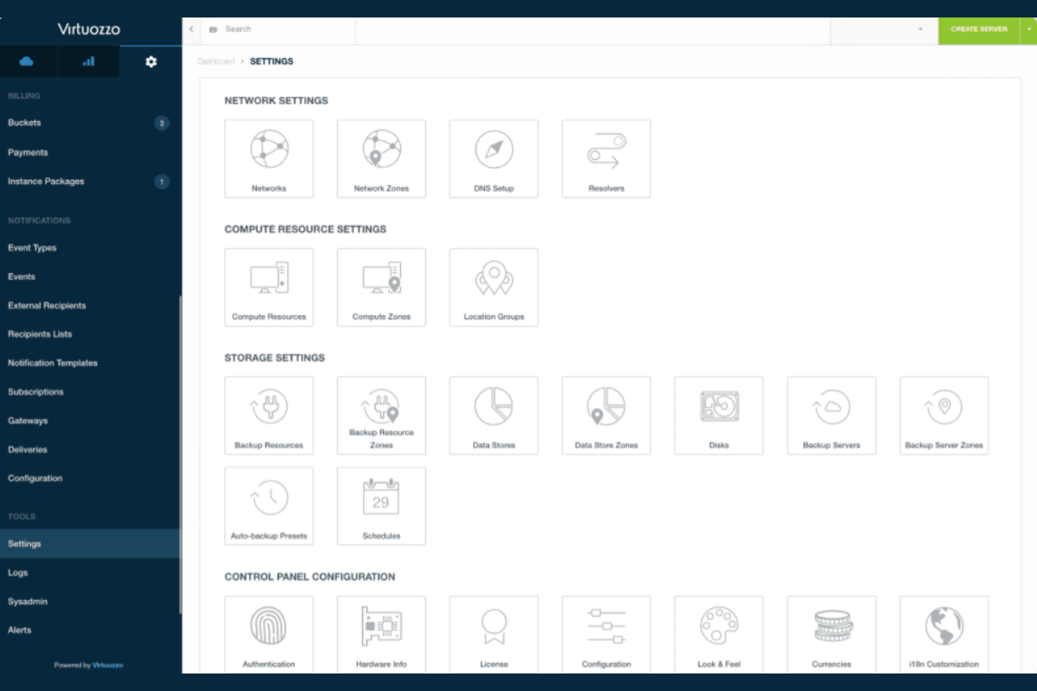 Virtuozzo screenshot - 10 meilleures alternatives à VMware passées en revue en 2026