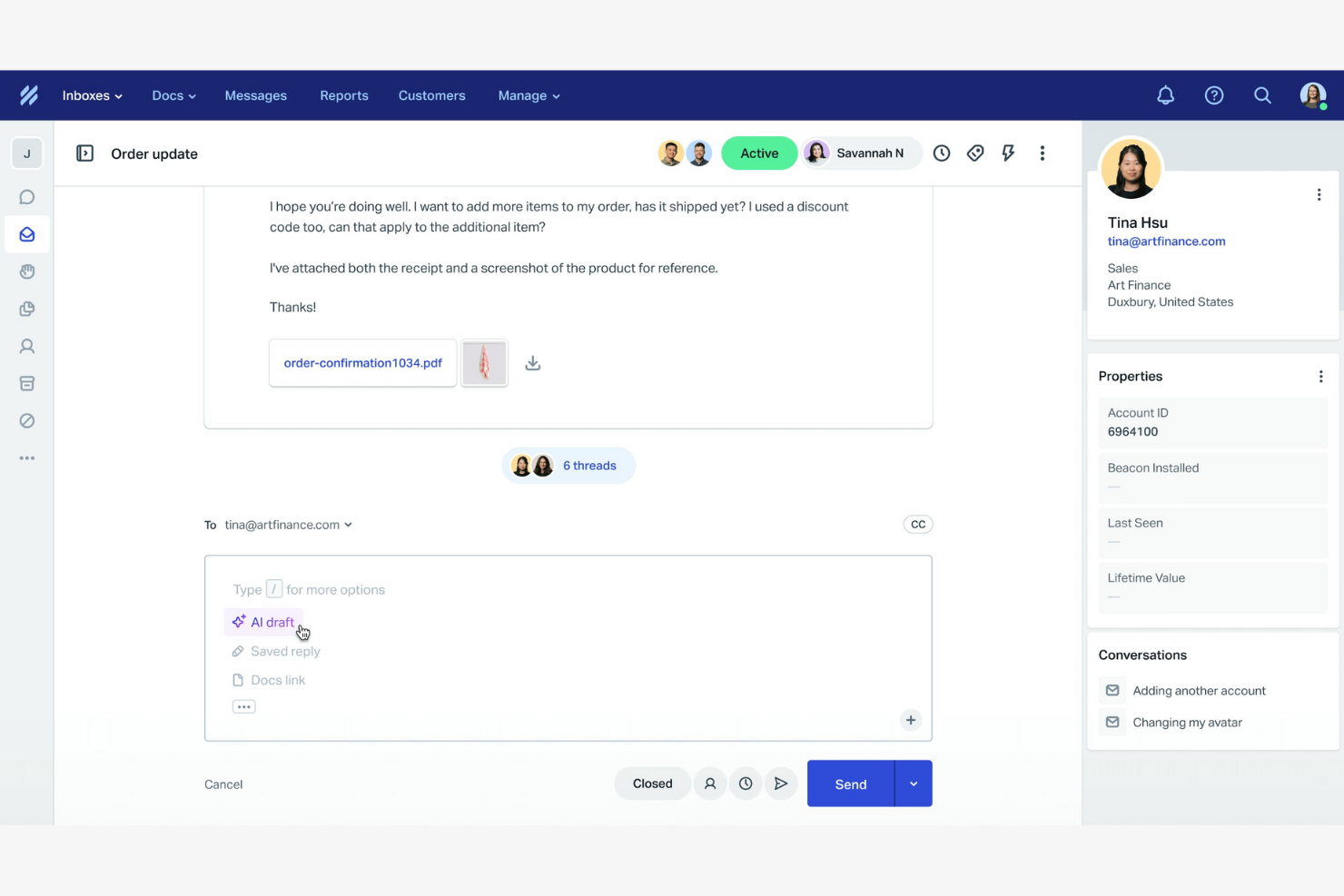 Help Scout screenshot - 10 beste Trengo-Alternativen im Test 2026