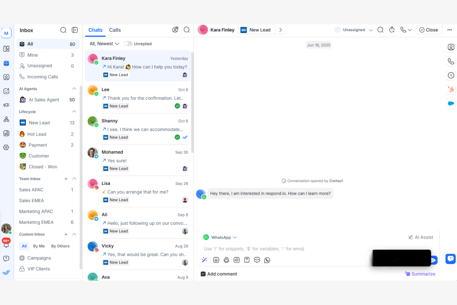 Respond.io screenshot - Las 10 mejores alternativas a Trengo analizadas en 2026
