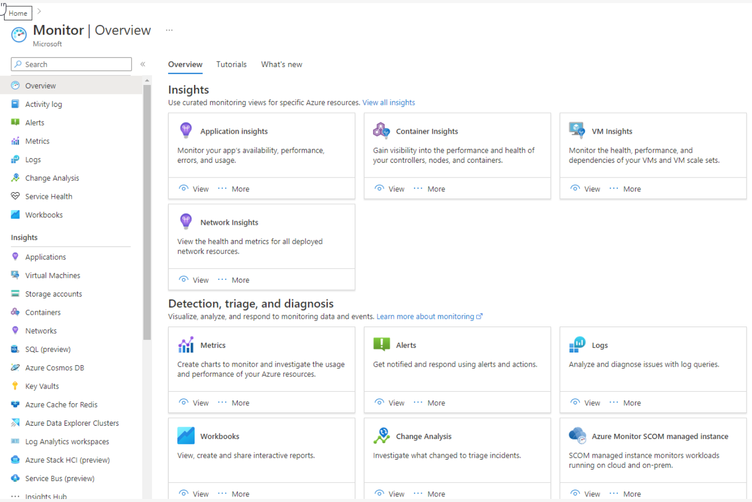 Azure Monitor screenshot - Las 10 mejores alternativas a Site24x7 analizadas en 2026