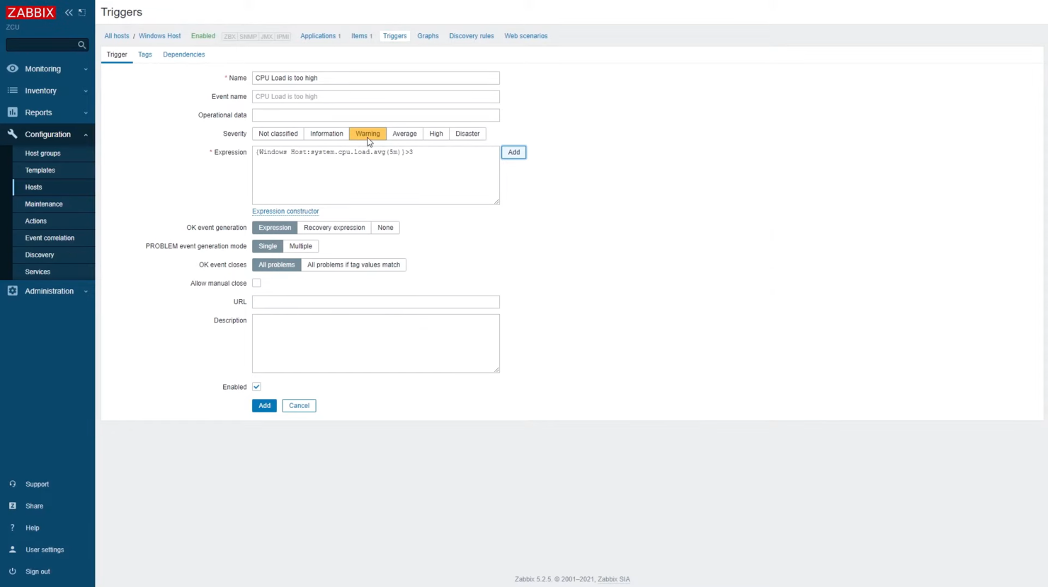 Zabbix screenshot - Le 10 migliori alternative a LogicMonitor recensite nel 2026