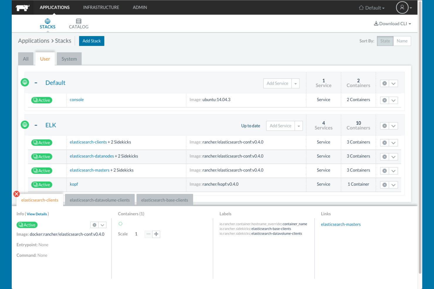 Rancher screenshot - Las 10 mejores alternativas a Kubernetes analizadas en 2026