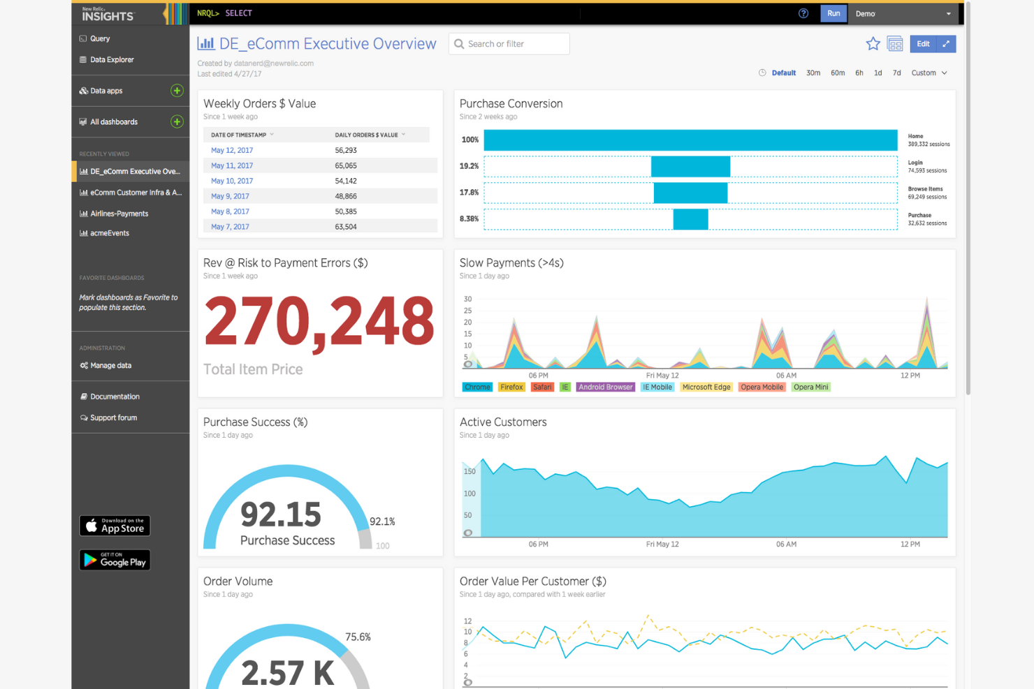 New Relic screenshot - 10 beste Site24x7-alternatieven beoordeeld in 2026