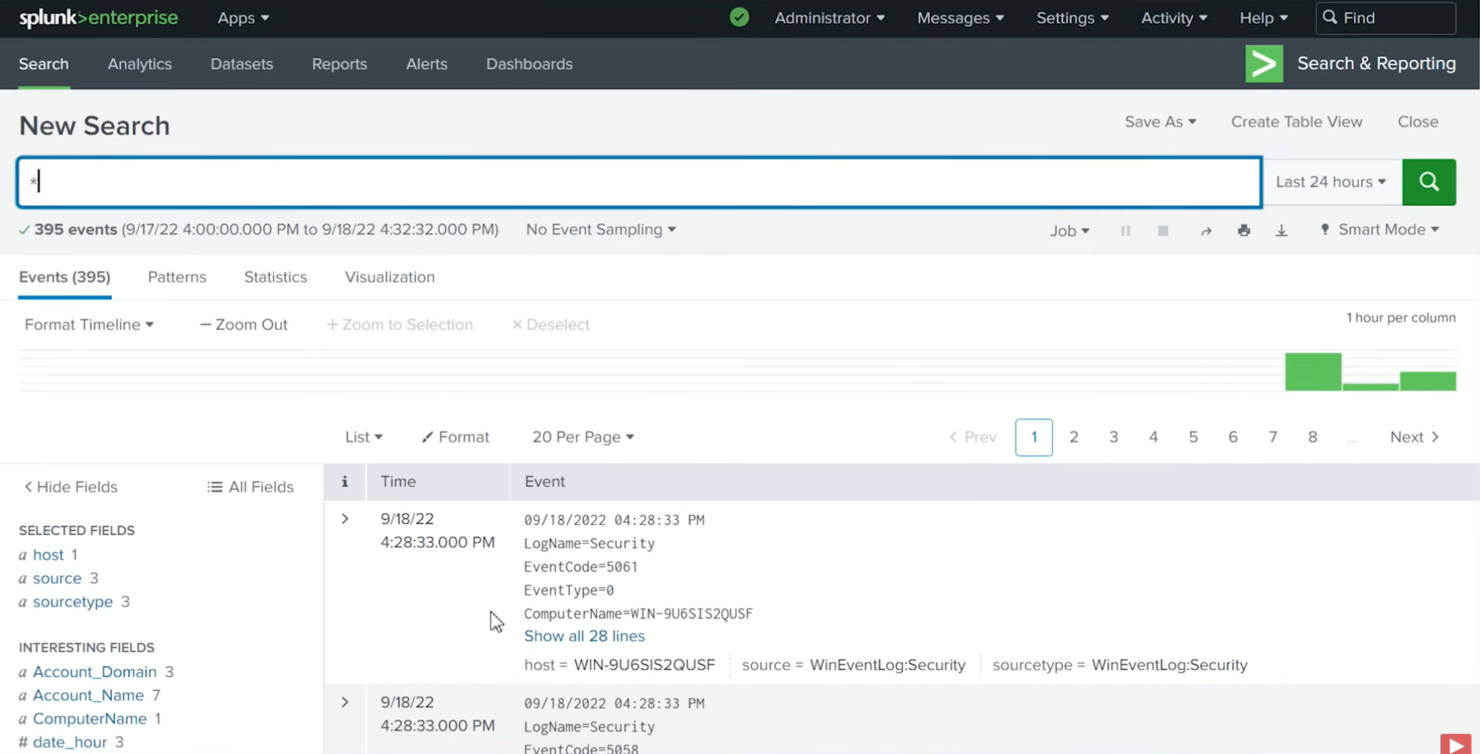 Splunk screenshot - Die 10 besten LogicMonitor-Alternativen im Test 2026