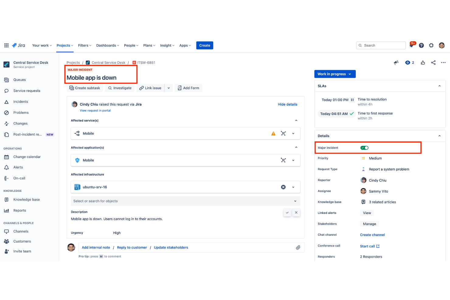 Jira Service Management screenshot - 28 Best Incident Management Software Reviewed in 2026
