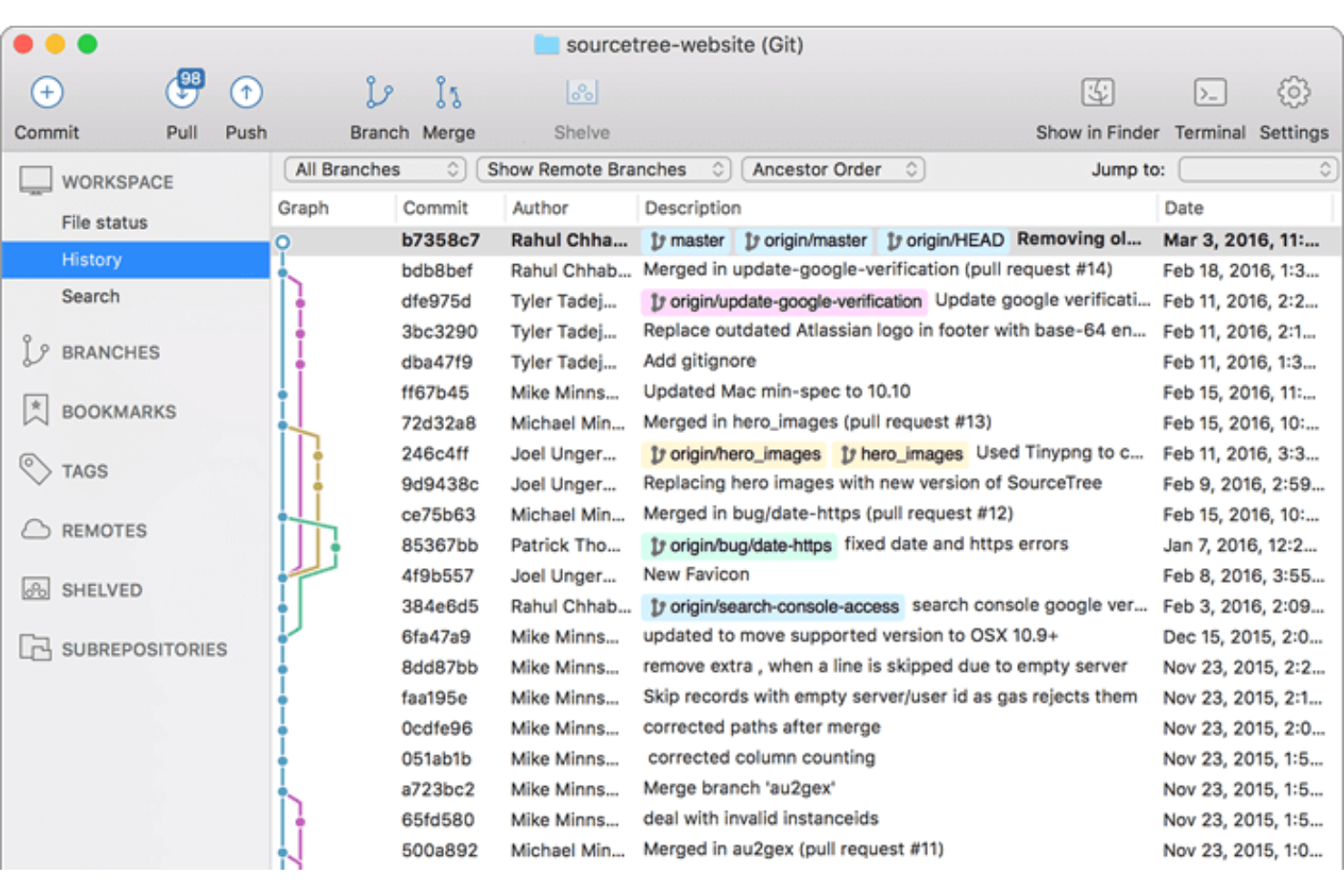 sourcetree 販売 push ラグ