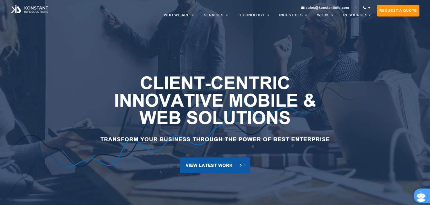 Konstant Infosolutions screenshot - 20 Best Flutter App Development Companies Reviewed in 2026