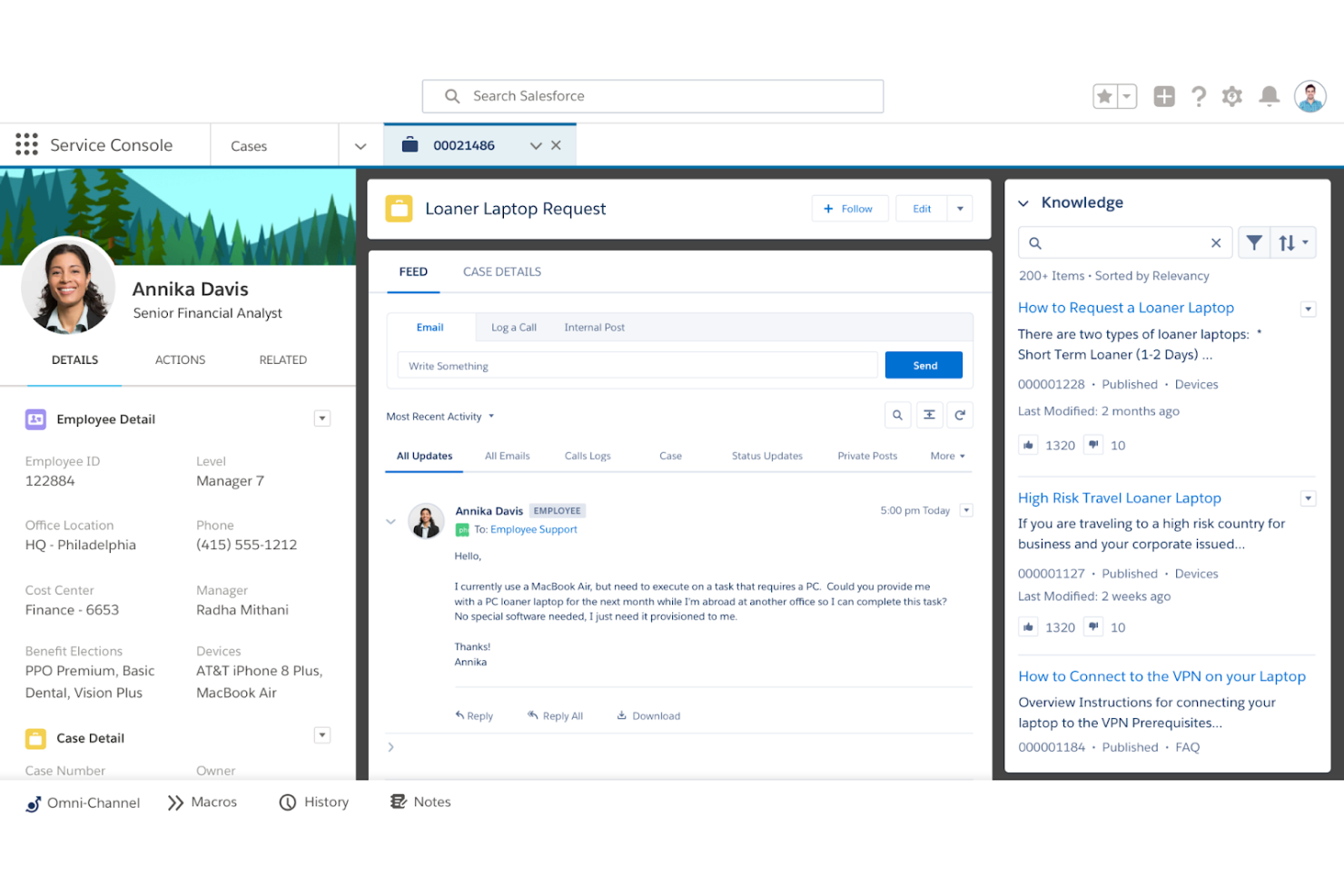 Salesforce Service Cloud screenshot - 10 Best Helpdesk Software for Small Business Reviewed in 2026
