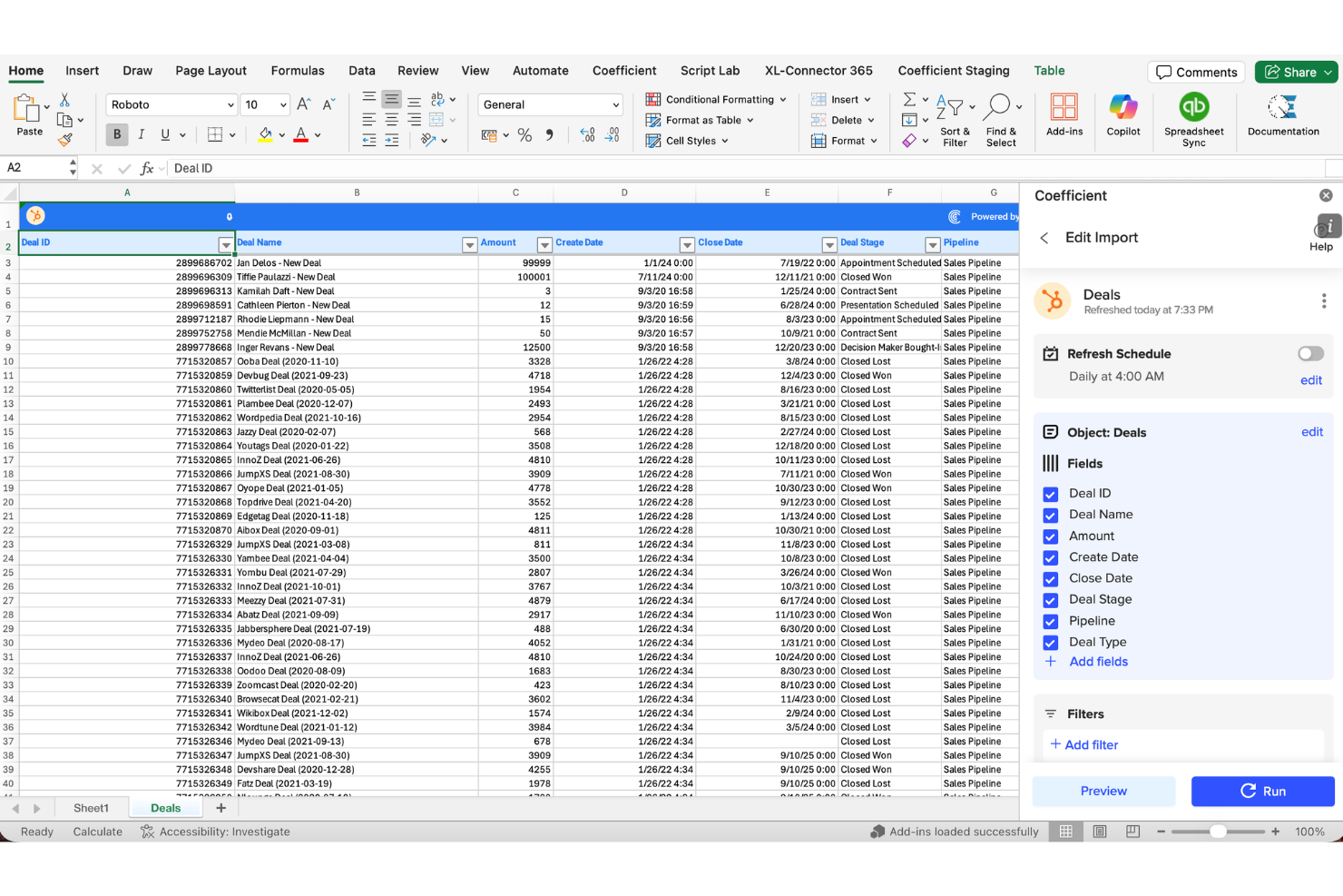 Coefficient screenshot - 12 Best ETL Tools Reviewed for 2026