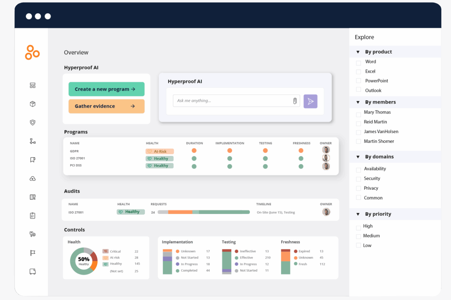 Hyperproof screenshot - 10 Best Vanta Alternatives Reviewed in 2026