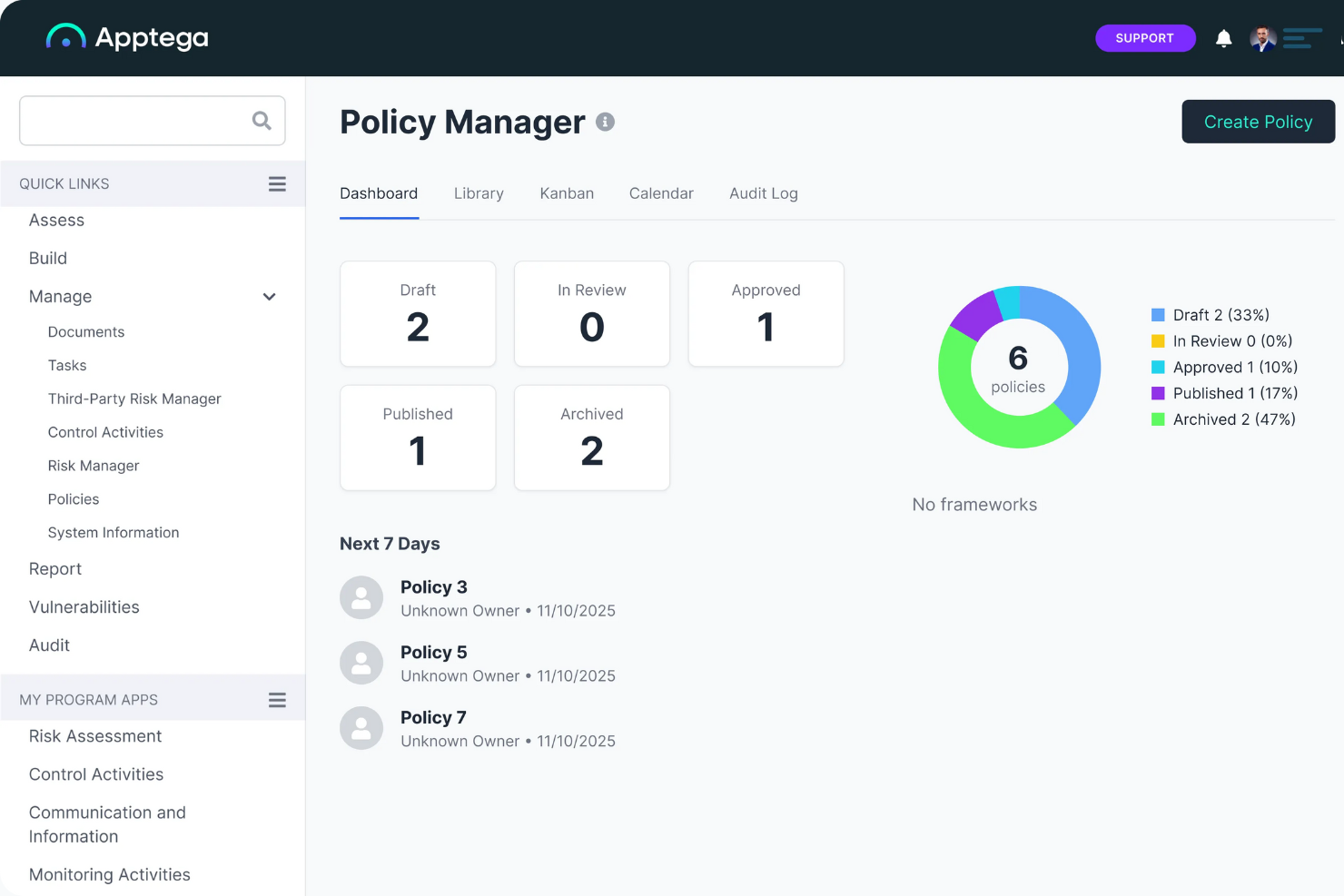 Apptega screenshot - 10 Best Vanta Alternatives Reviewed in 2026