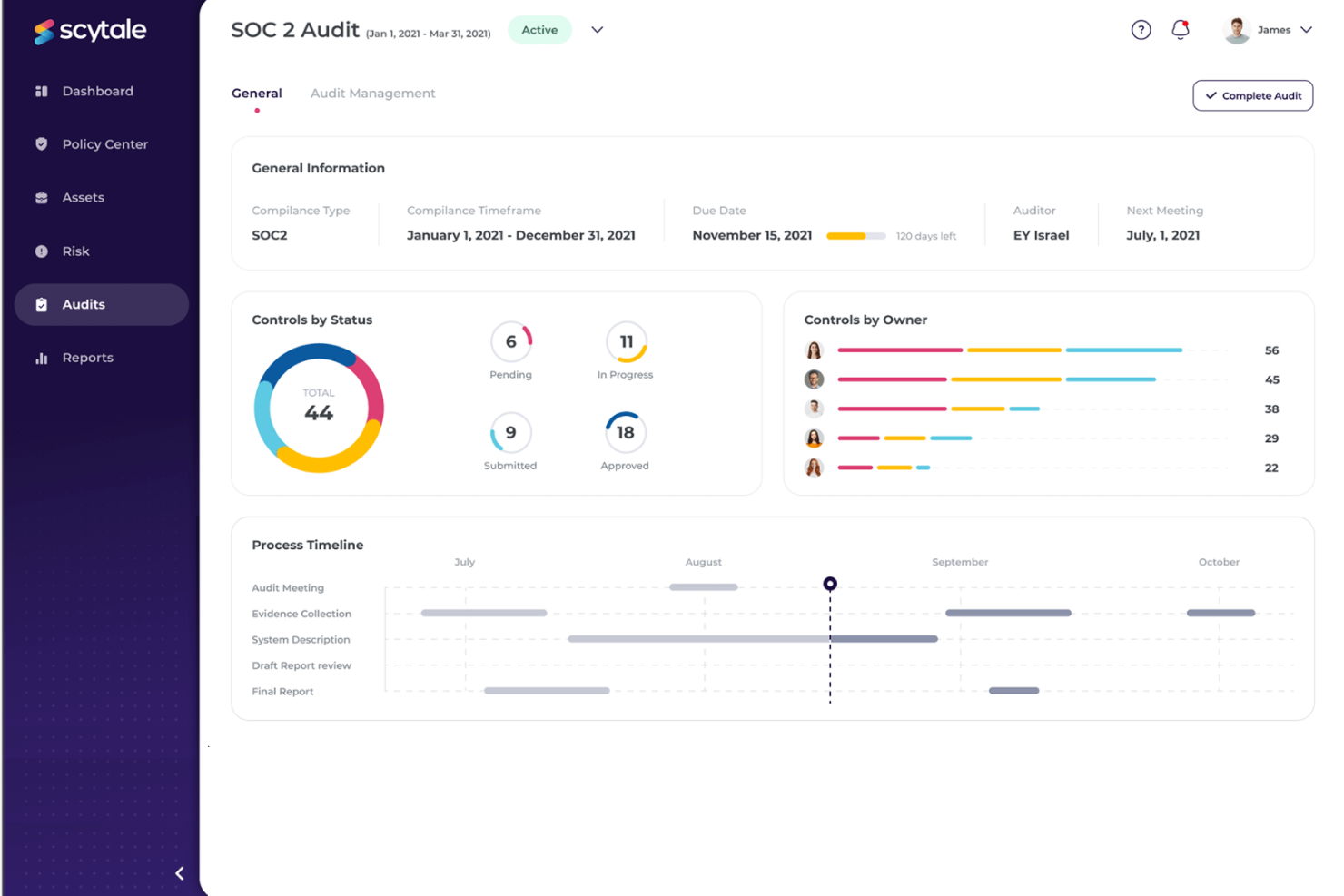 Scytale screenshot - 13 meilleures alternatives à Vanta passées en revue en 2026