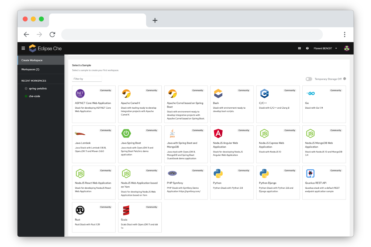 Eclipse Che screenshot - 13 Best Cloud IDEs Reviewed in 2026
