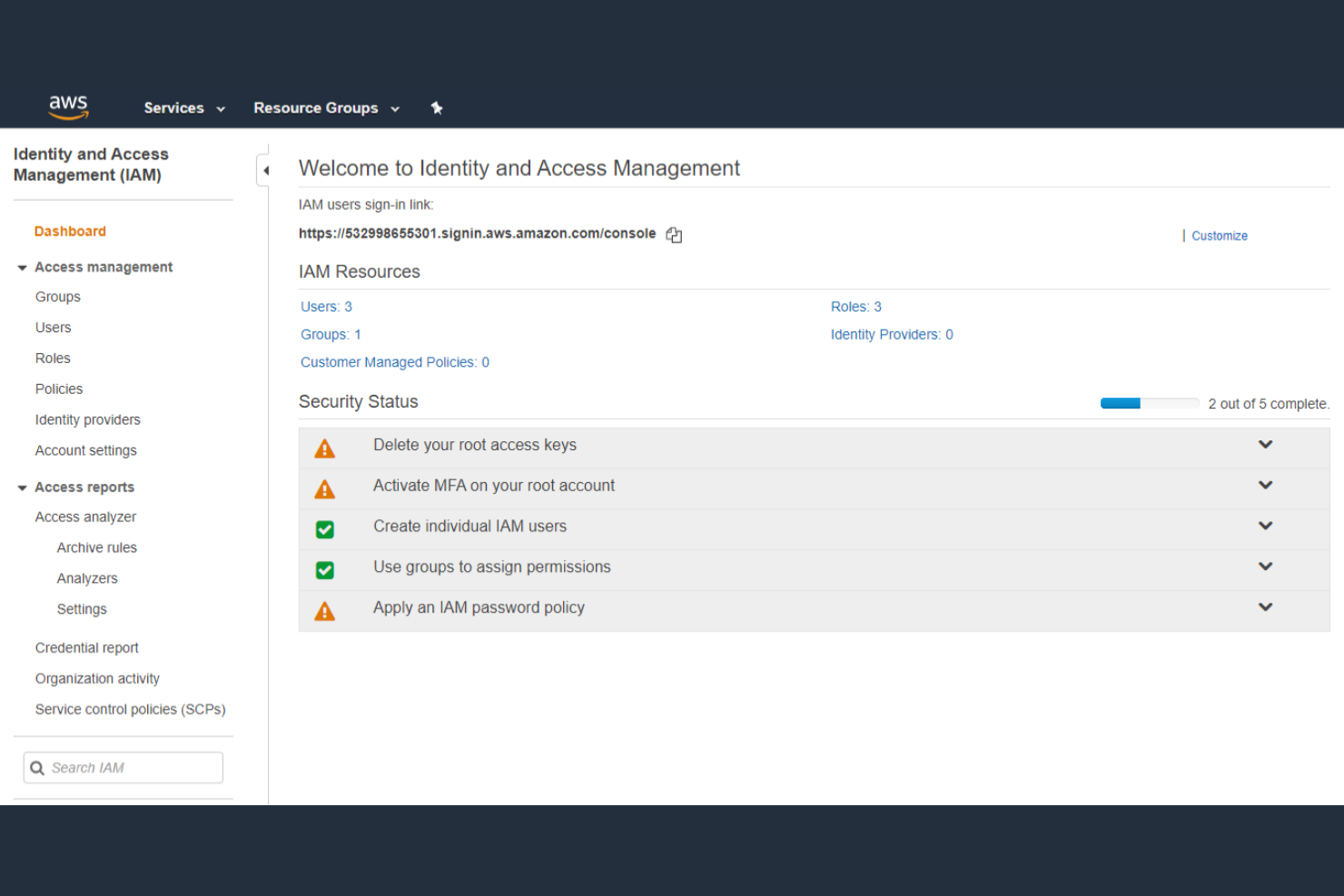 AWS IAM screenshot - 21 Best IAM Tools Reviewed in 2026