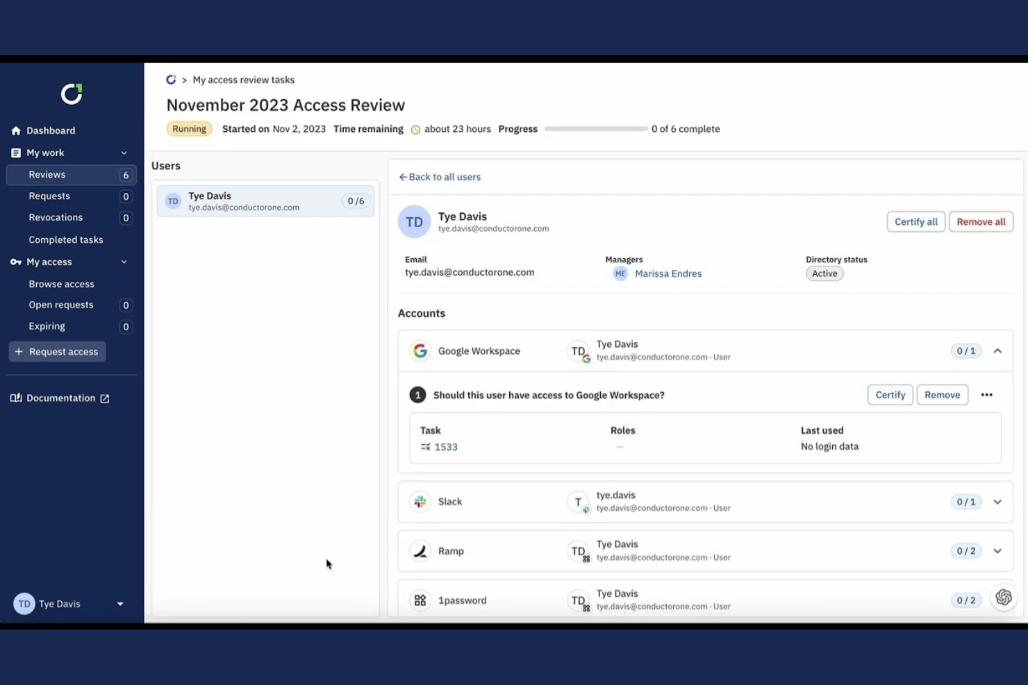 ConductorOne screenshot - 21 Best IAM Tools Reviewed in 2026