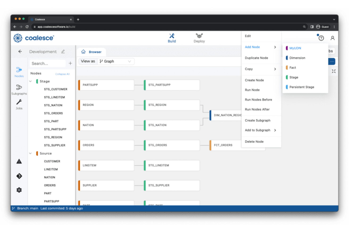 Coalesce screenshot - 21 dbt Alternativen ausgewählt für 2026