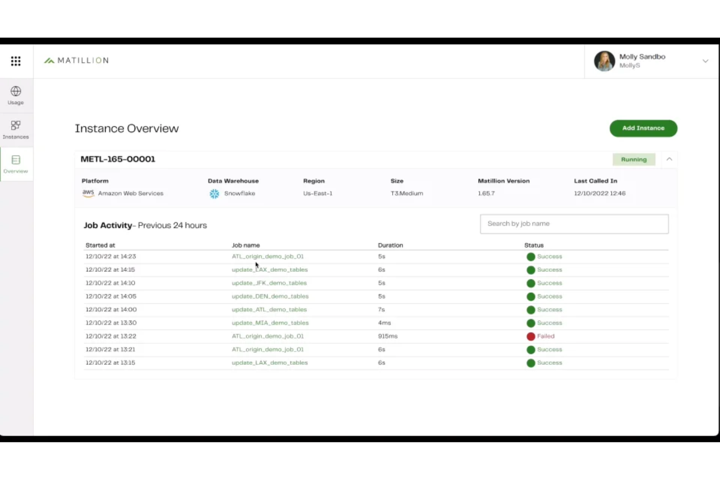 Matillion screenshot - 21 dbt Alternativen ausgewählt für 2026