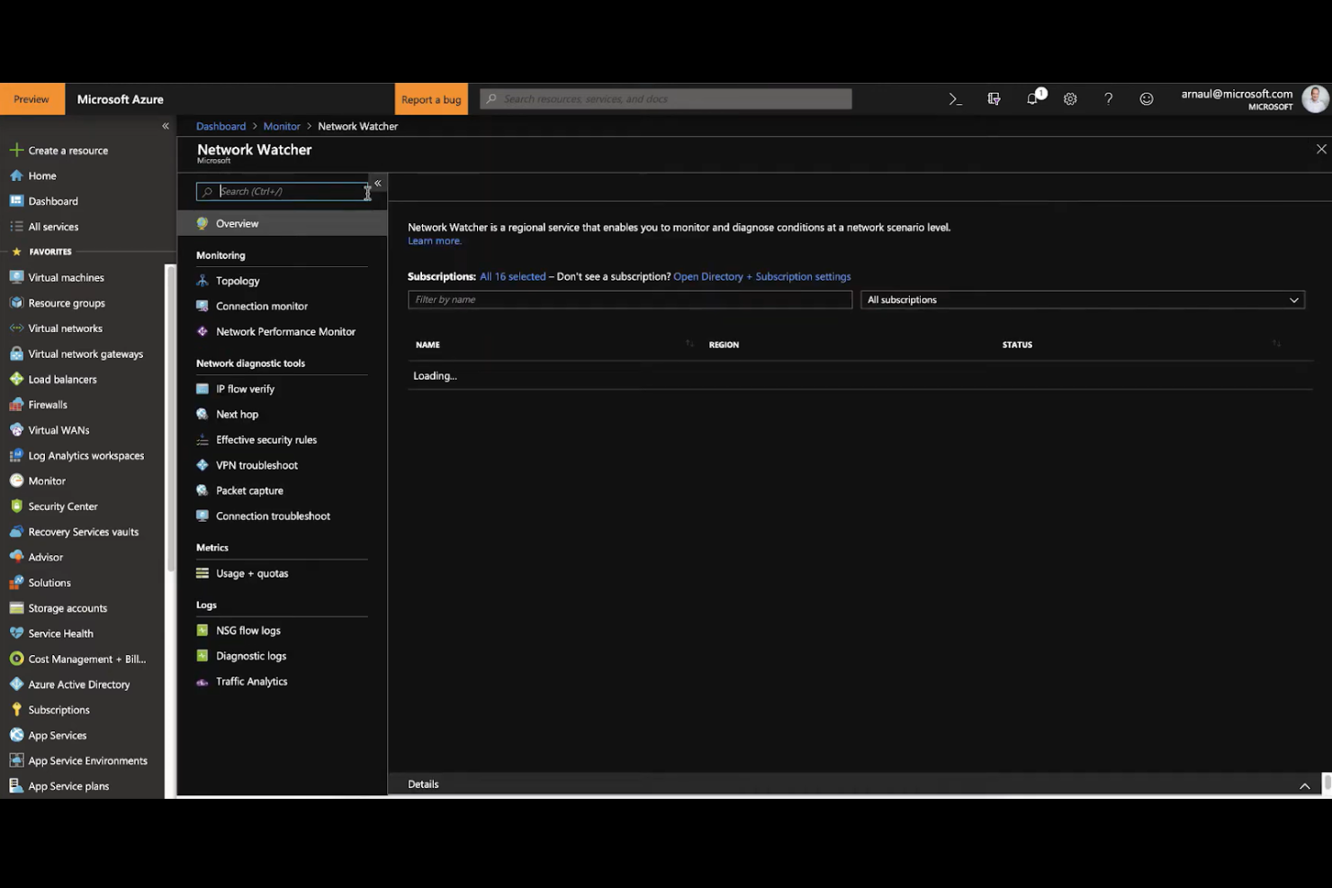 Azure Monitor screenshot - 22 herramientas de monitoreo de redes basadas en la nube para 2026
