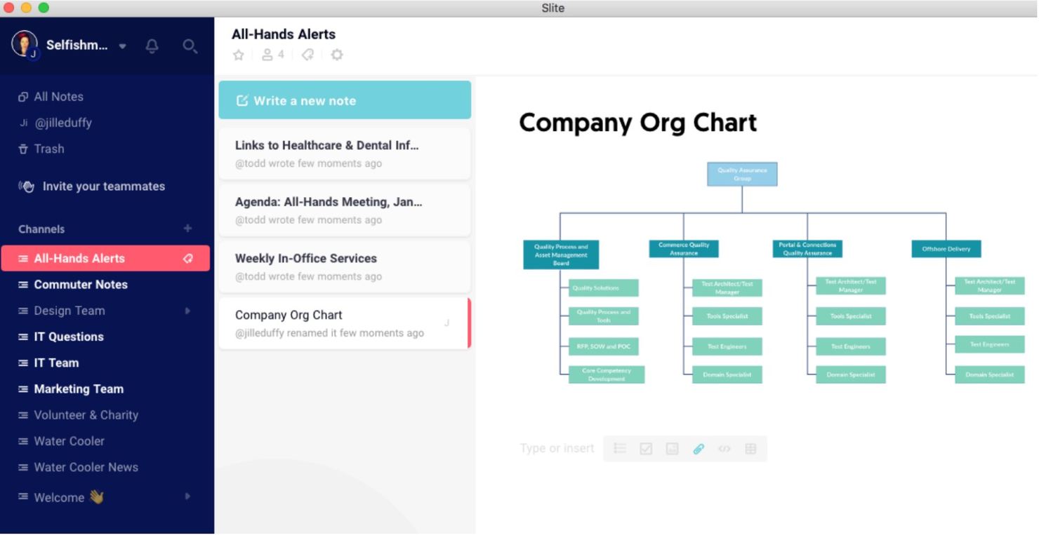 Slite screenshot - 12 Best Confluence Alternatives Reviewed in 2026
