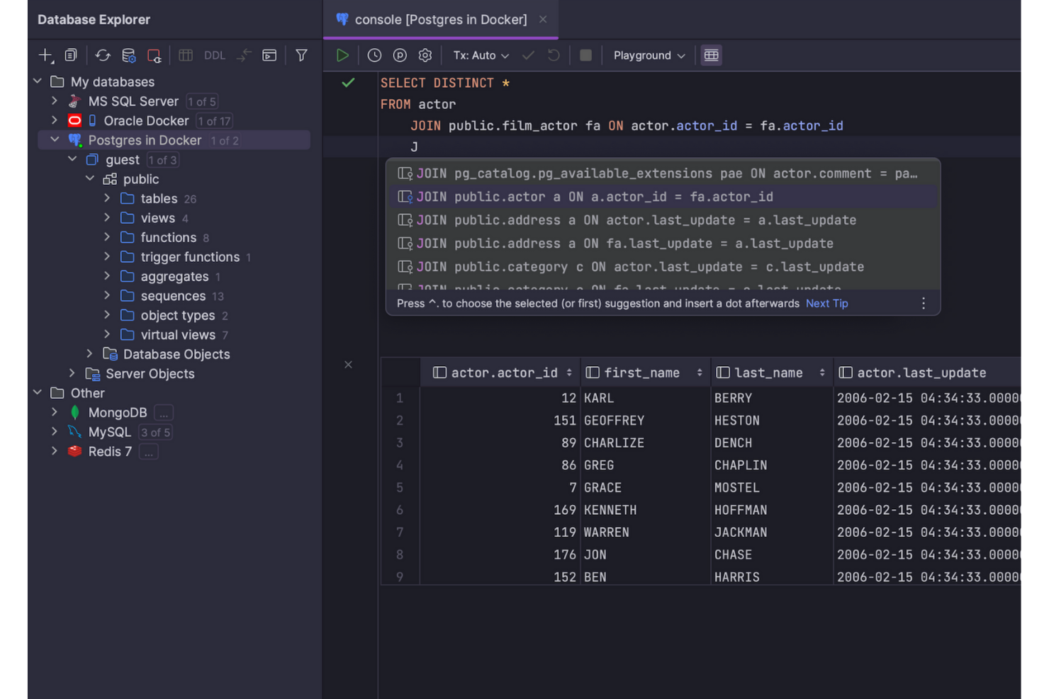 DataGrip screenshot - 19 DBeaver Alternatives In 2026