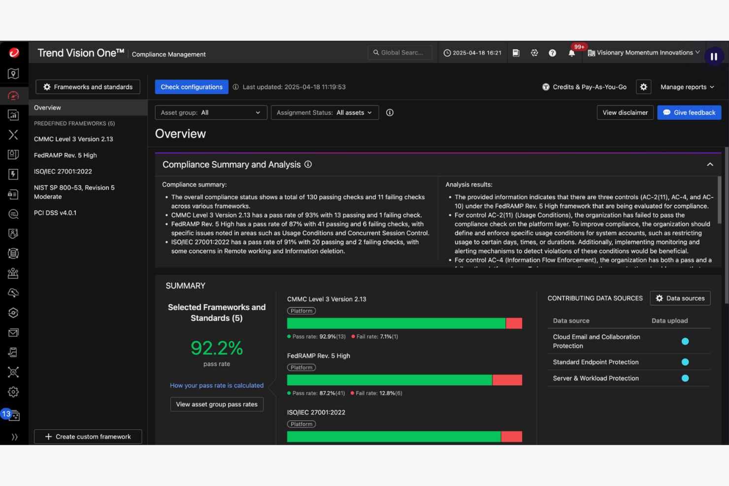 Trend Cloud One screenshot - 18 Cloud Compliance Tools for 2026
