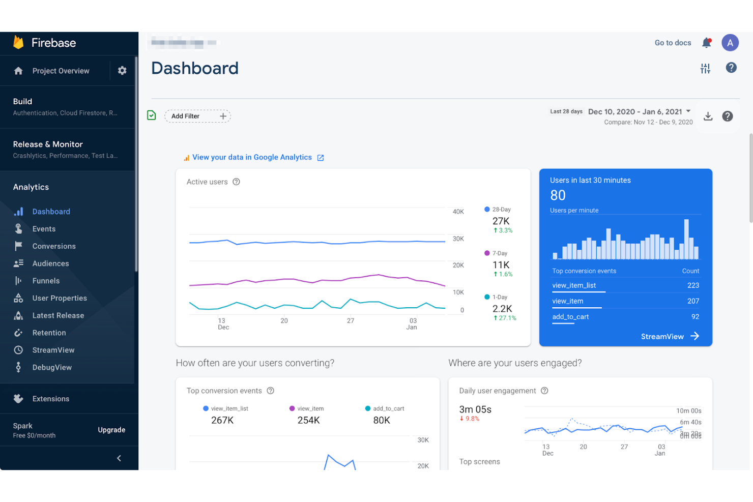 Firebase screenshot - 19 Best Web Application Development Software for 2026