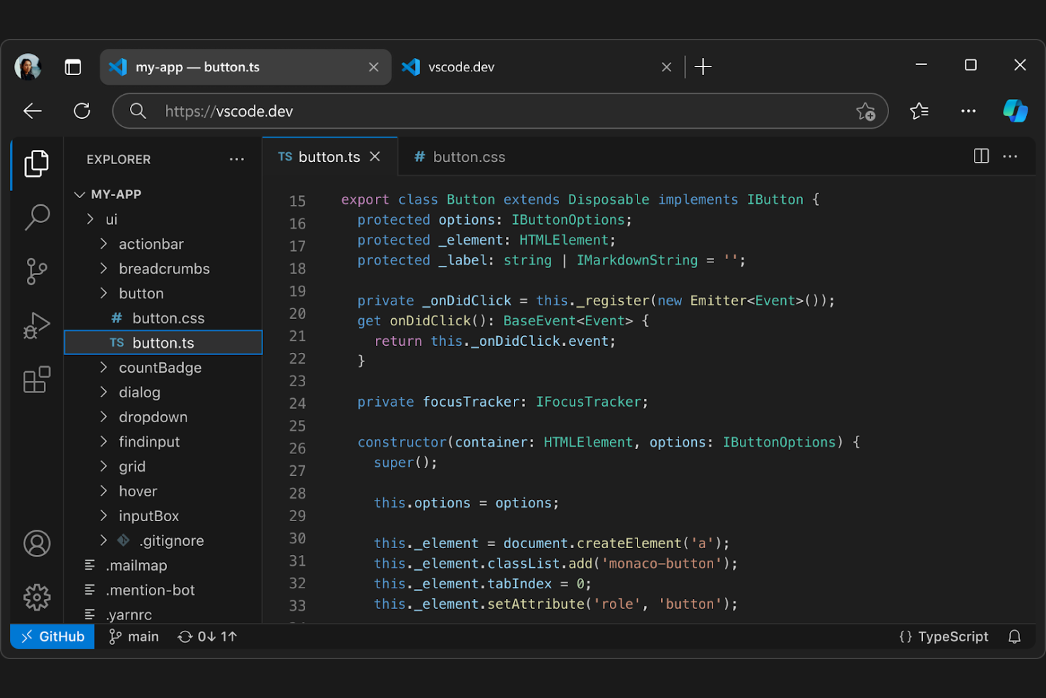 Visual Studio Code screenshot - 19 CodePen Alternatives for 2026