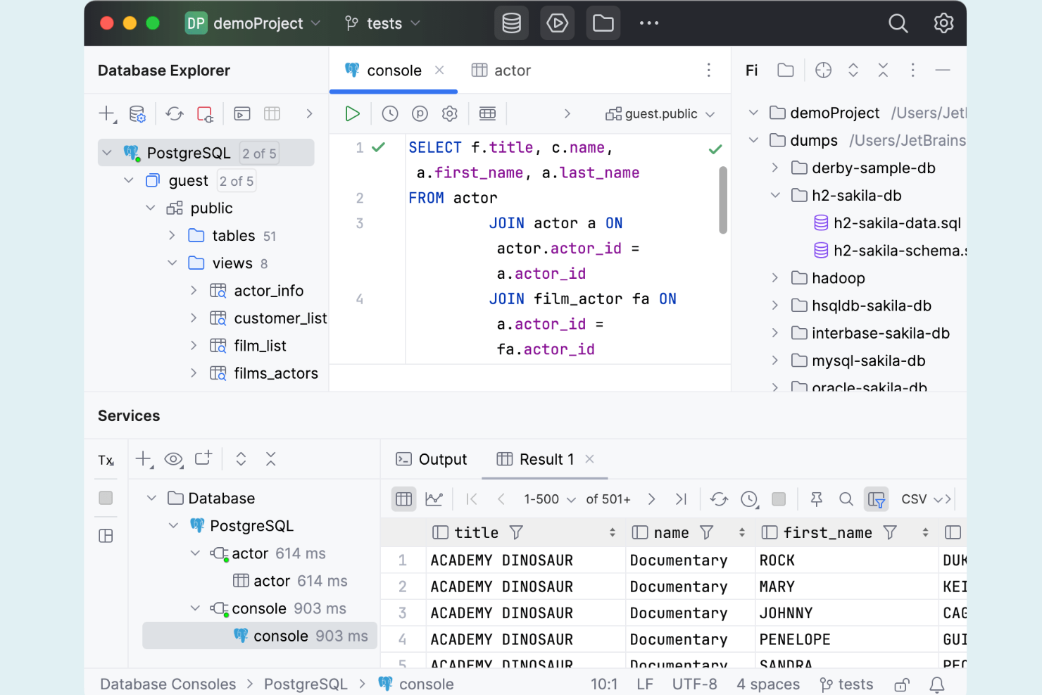 DataGrip screenshot - 19 MySQL Workbench Alternatives for 2026