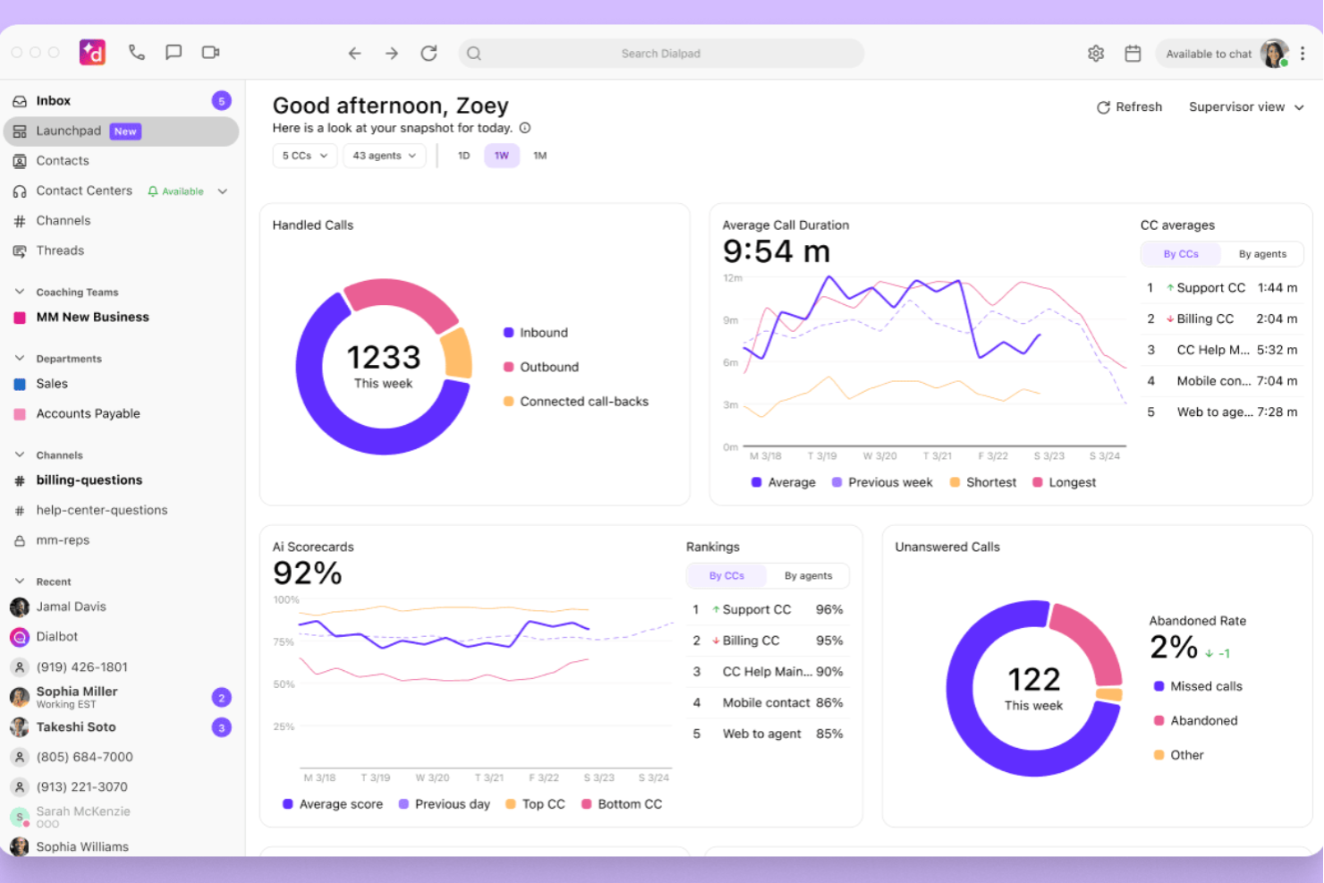 Dialpad screenshot - 22 Nextiva Alternatives in 2026