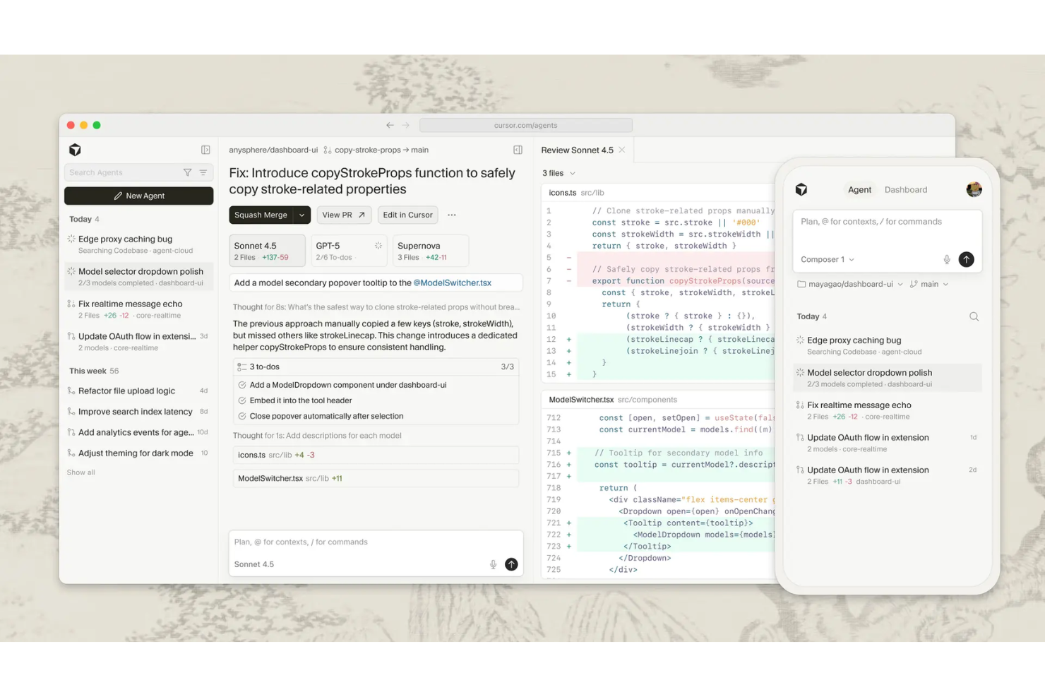 Cursor screenshot - 12 Ruby IDEs for 2026