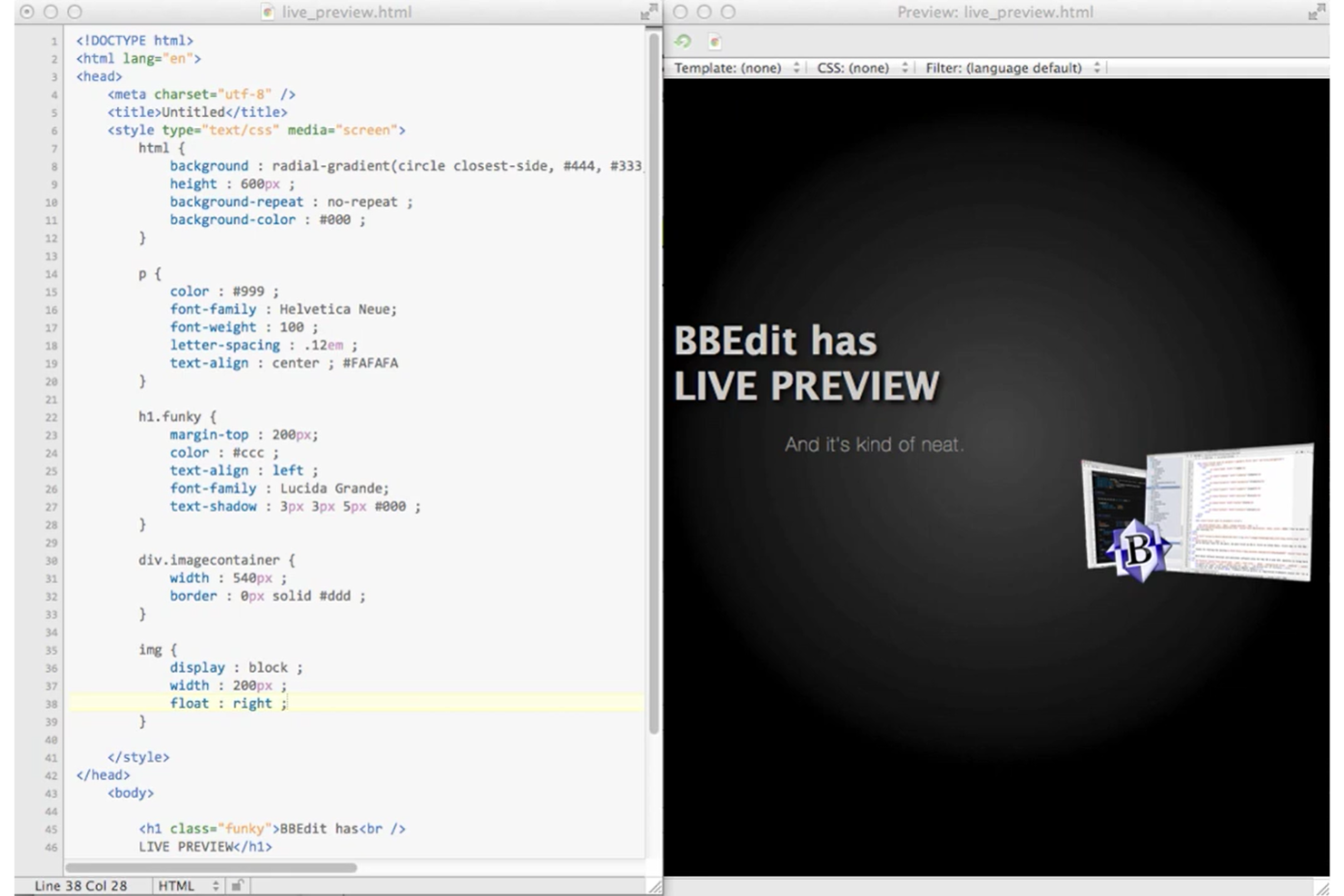 BBEdit screenshot - 12 Ruby IDEs for 2026