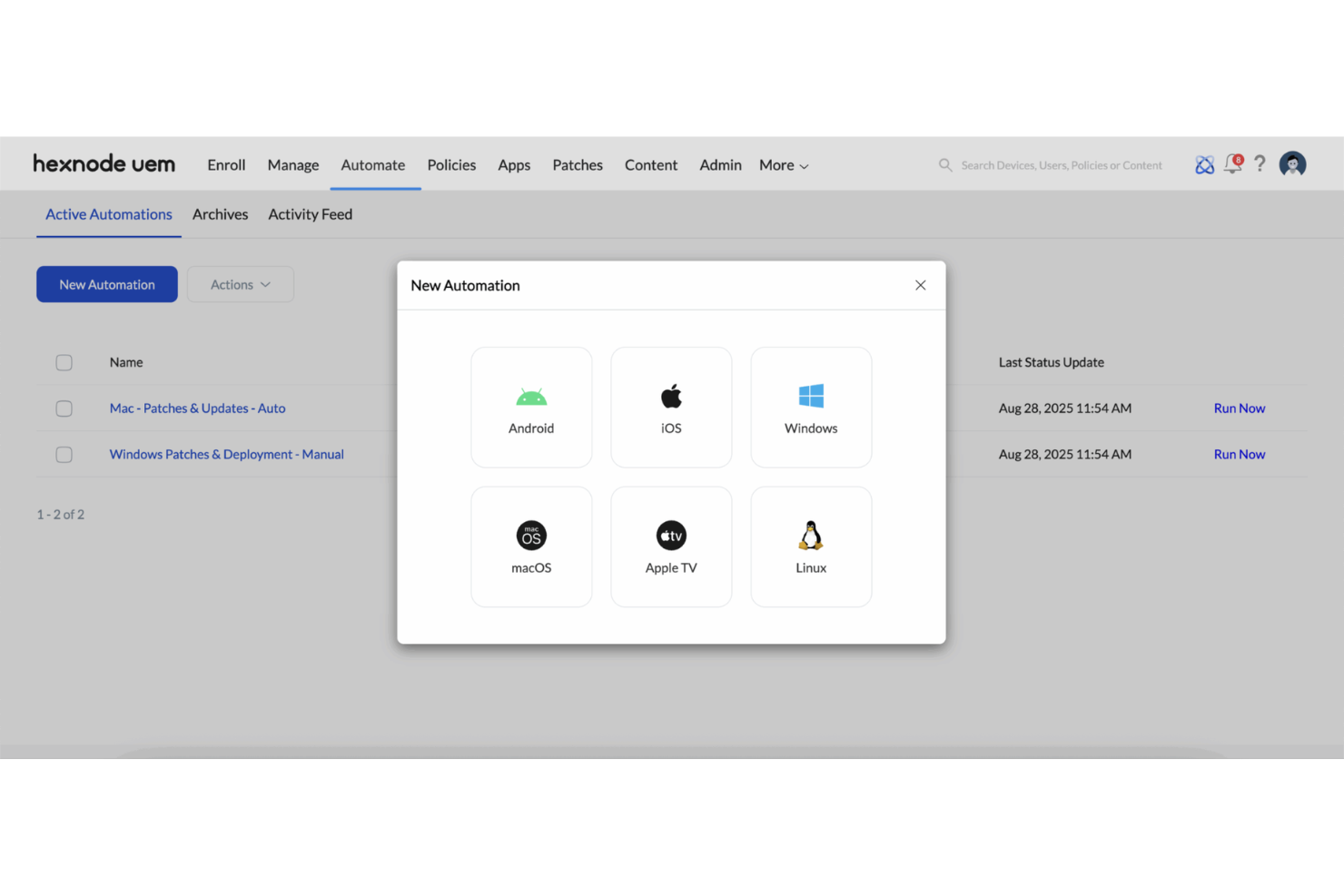 Hexnode screenshot - 14 Best Android Device Management Software in 2026