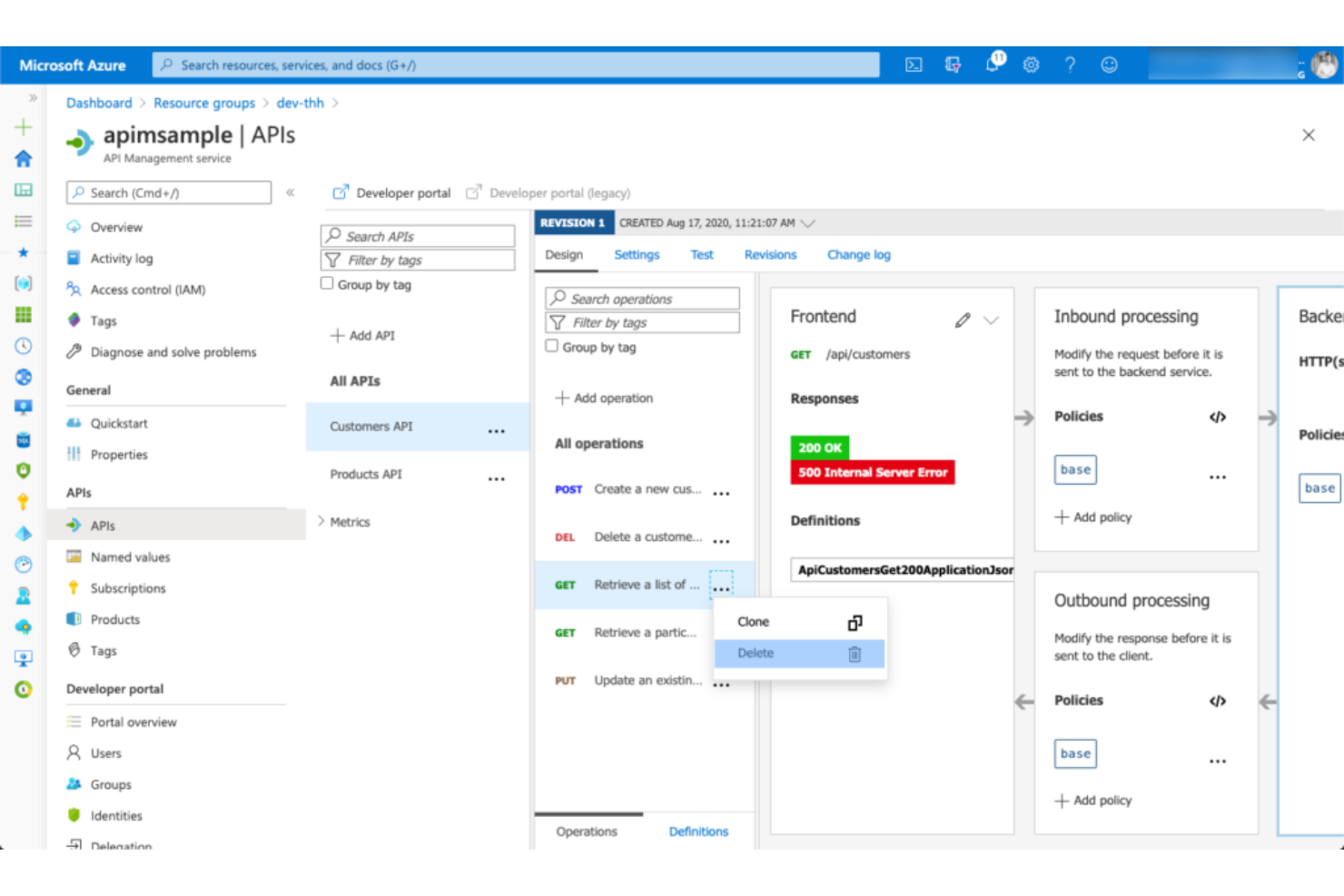 Microsoft Azure API Management screenshot - 20 Best Multi-Gateway API Management Platforms in 2026