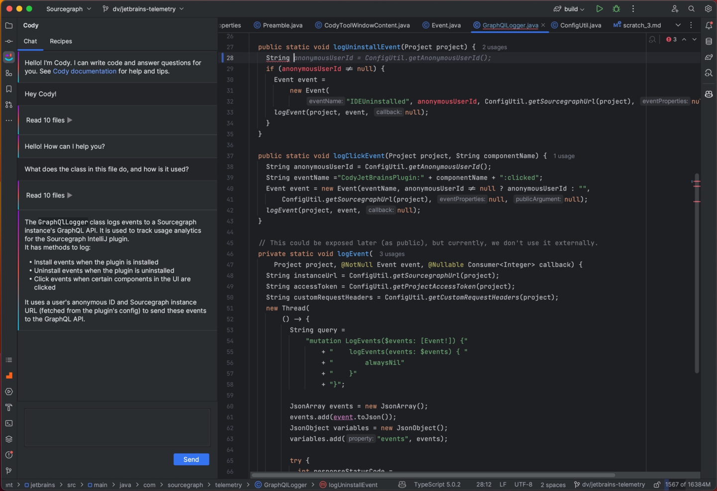 Sourcegraph Cody screenshot - 26 Best AI Tools for Developer Productivity in 2026