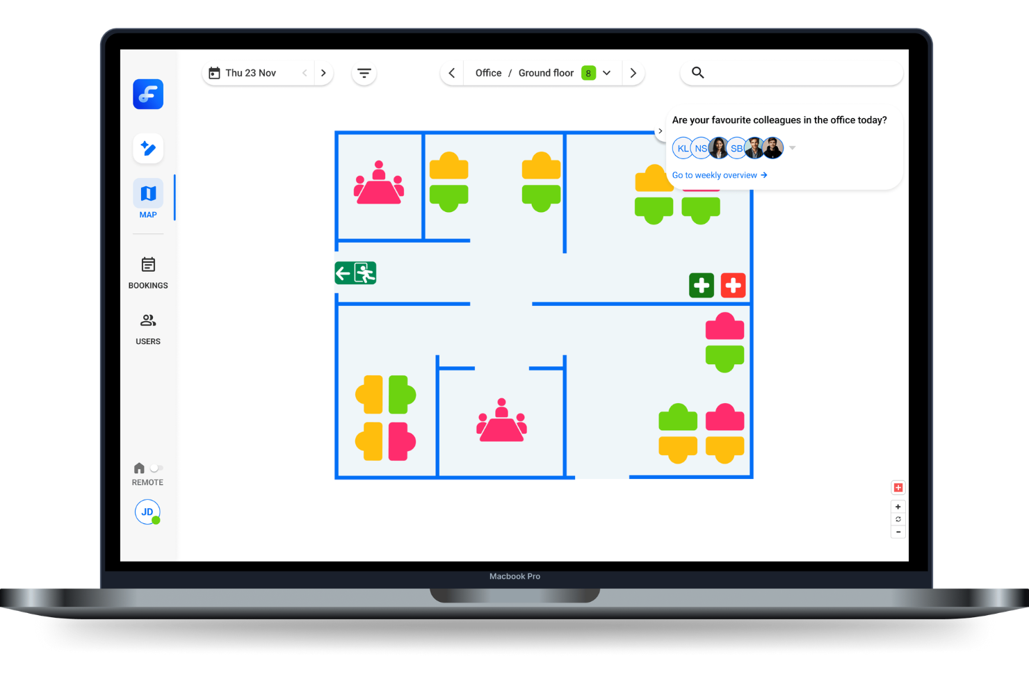 Flexwhere screenshot - 9 Best Free Hot Desk Booking Software in 2026